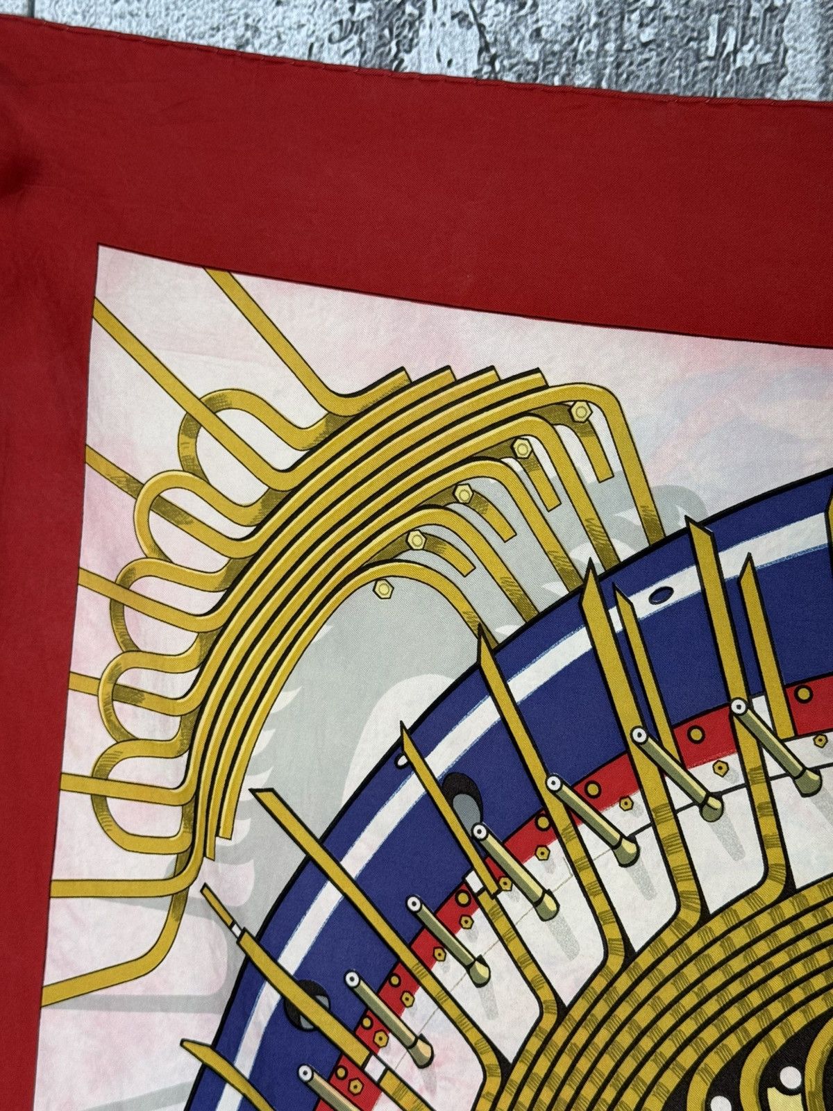 Hermes Hermes 'Alternateur' Silk Scarf Designed by Pierre Peron Size ONE SIZE - 7 Thumbnail