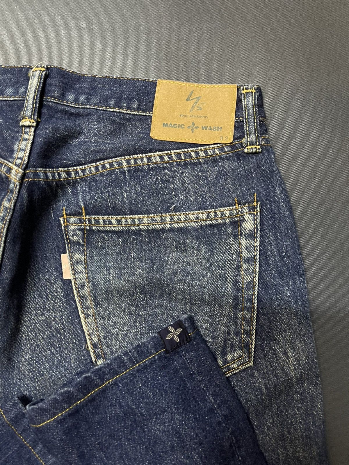 Designer × Yohji Yamamoto YOHJI YAMAMOTO MAGIC WASH DESIGNER JEANS Size US 32 / EU 48 - 3 Thumbnail