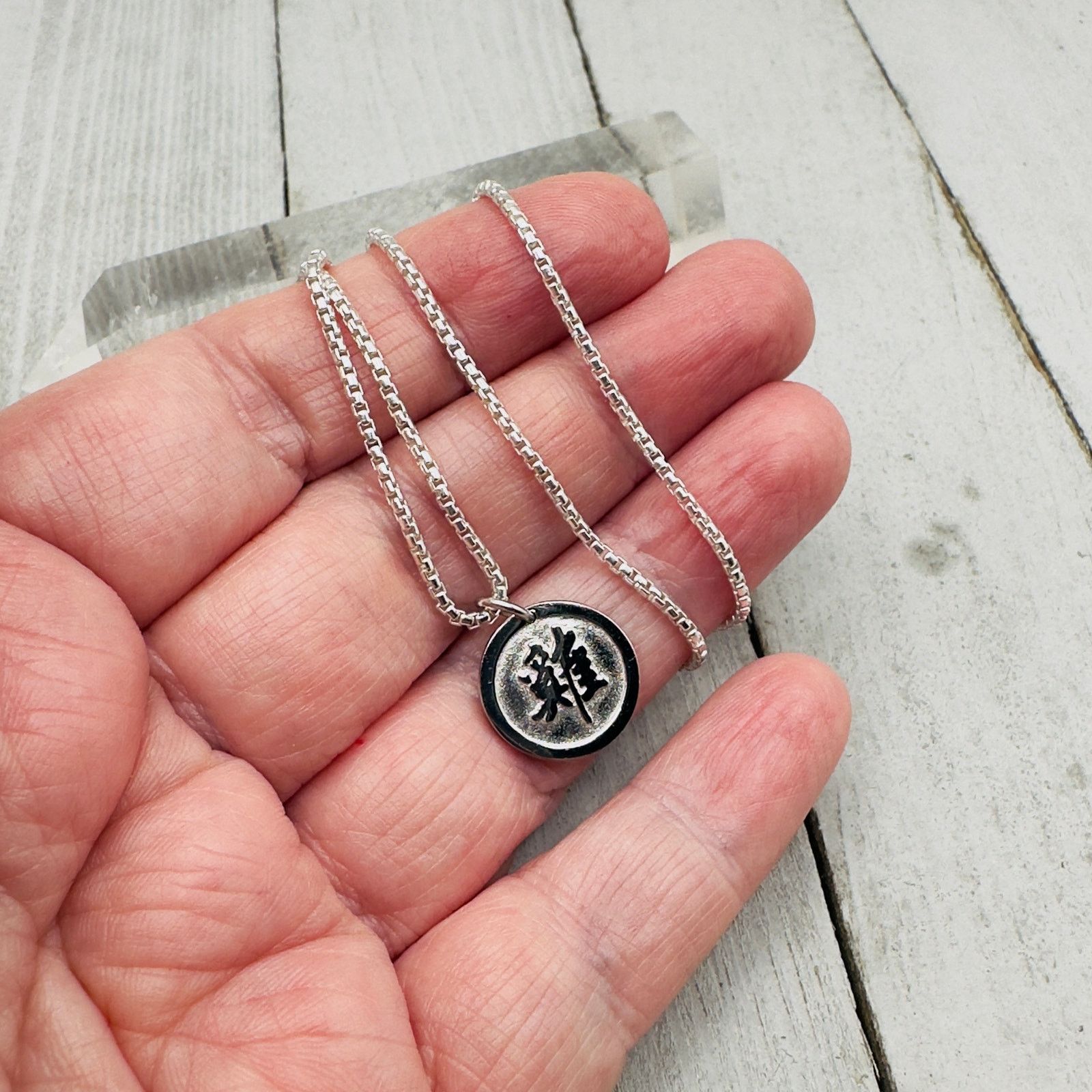 The Unbranded Brand Sterling Silver Chinese Zodiac Rooster Necklace Size ONE SIZE - 9 Thumbnail