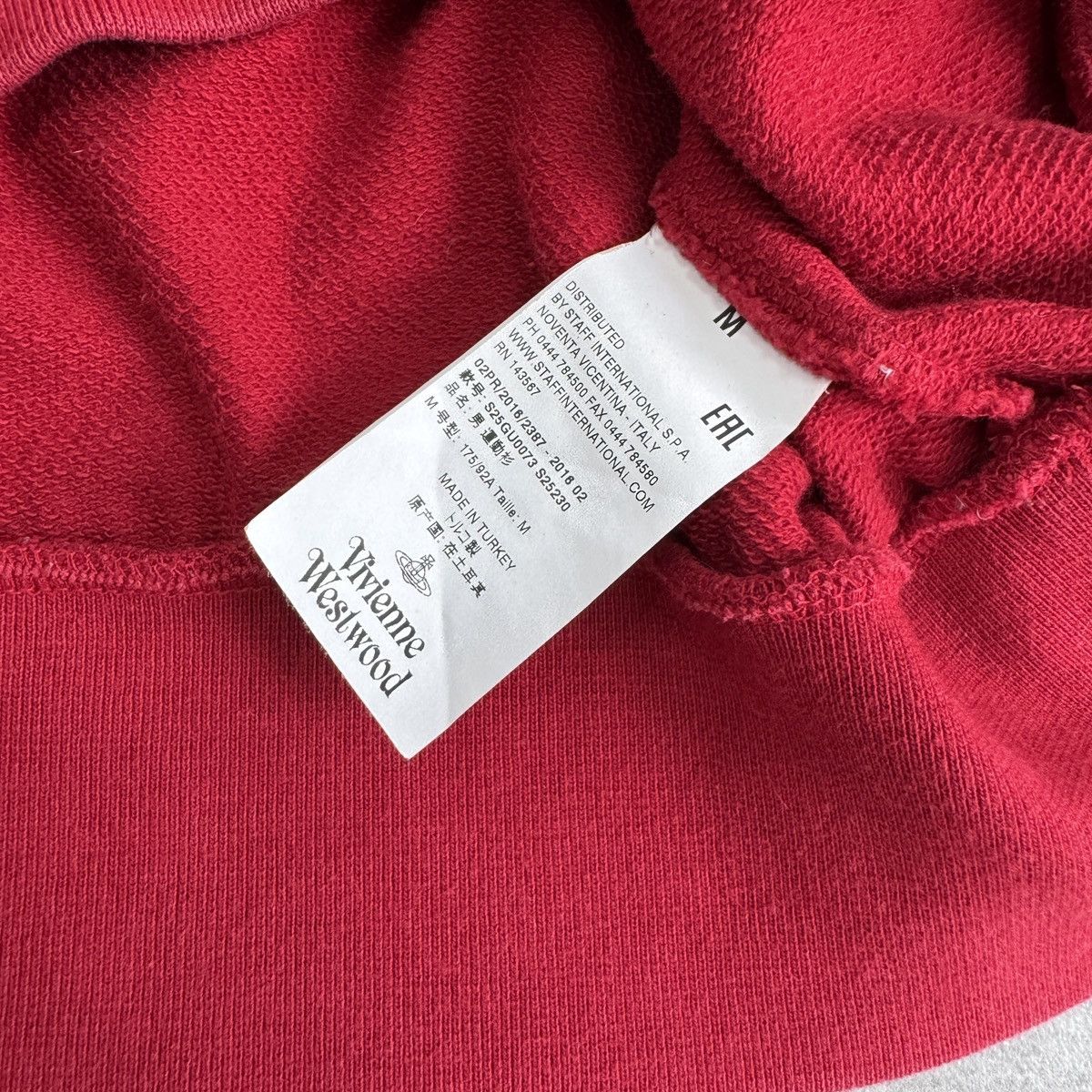 Vivienne Westwood Vivienne Westwood Man Sweatshirt Pullover Red Size M Size US M / EU 48-50 / 2 - 16 Thumbnail
