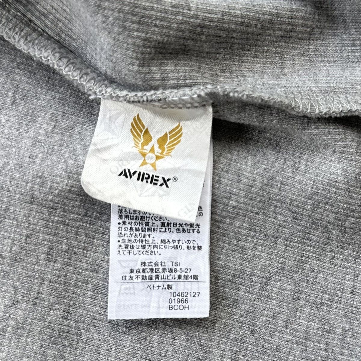 Avirex AVIREX USA GREY FULL ZIP MOCK NECK SWEATSHIRT VINTAGE Size US S / EU 44-46 / 1 - 7 Thumbnail