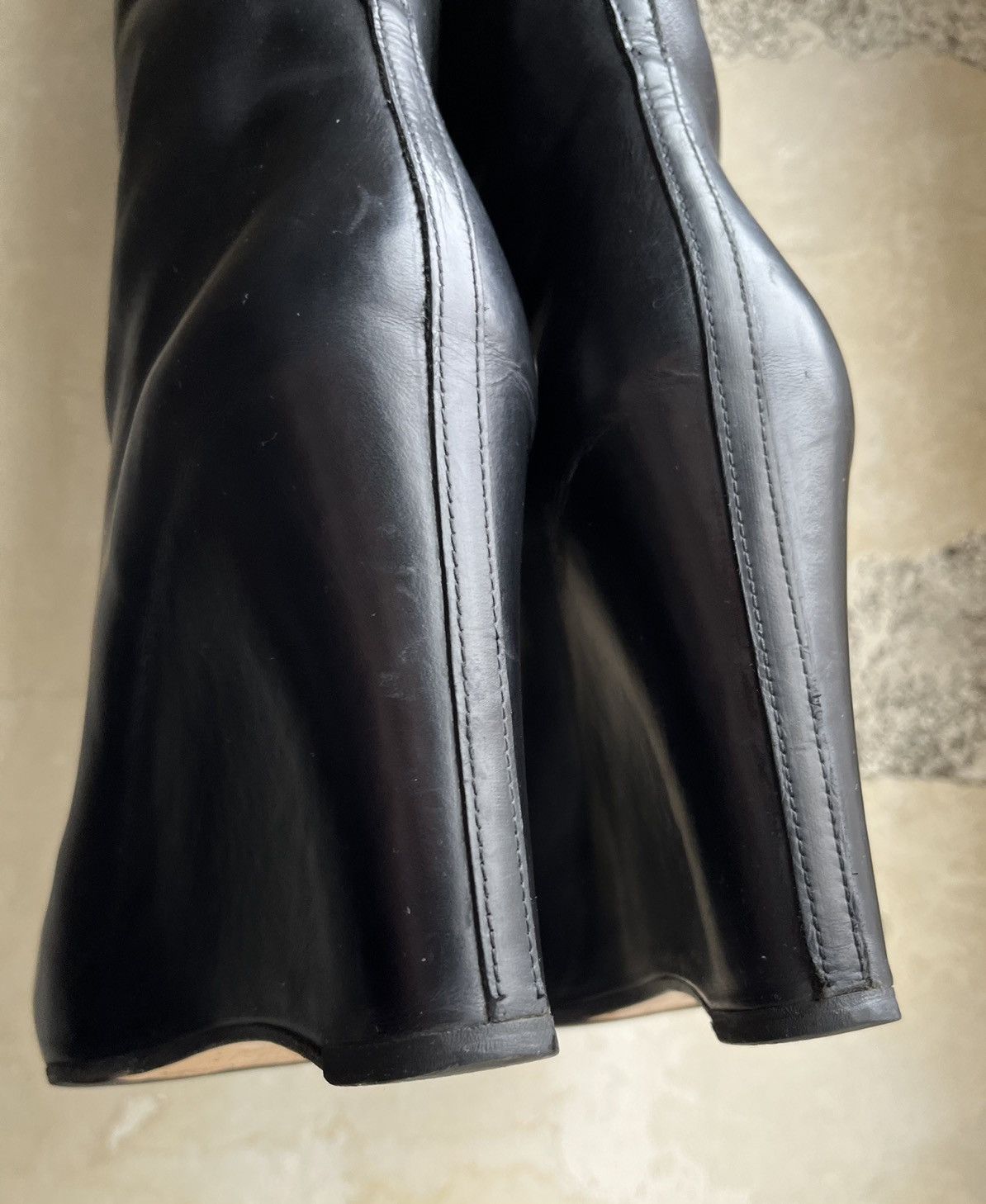 Maison Margiela Martin Era Concealed Heel Knee High Boots Size US 8 / IT 38 - 9 Thumbnail