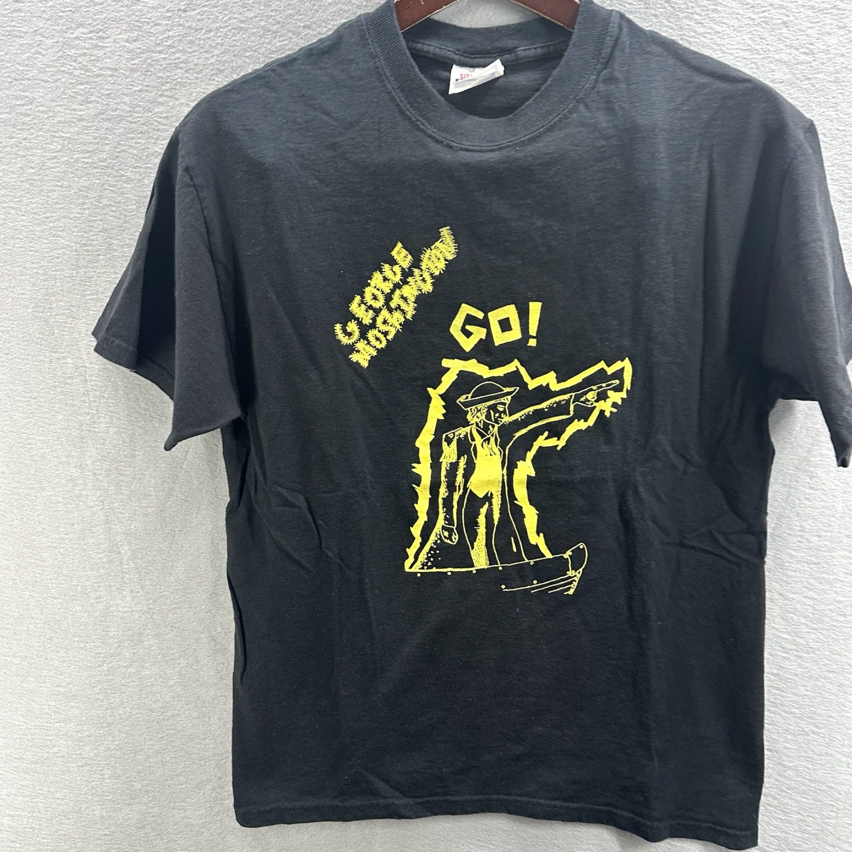 Hanes VINTAGE George Moshington Shirt Mens M Black 90s Punk Band Tee Makings Phx Unruh Size US M / EU 48-50 / 2 - 2 Thumbnail