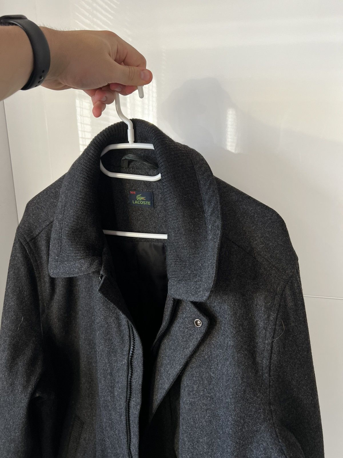 Lacoste Vintage Lacoste Laine Wool Men’s Luxury Coat Insulate Jacket Size US XL / EU 56 / 4 - 4 Thumbnail
