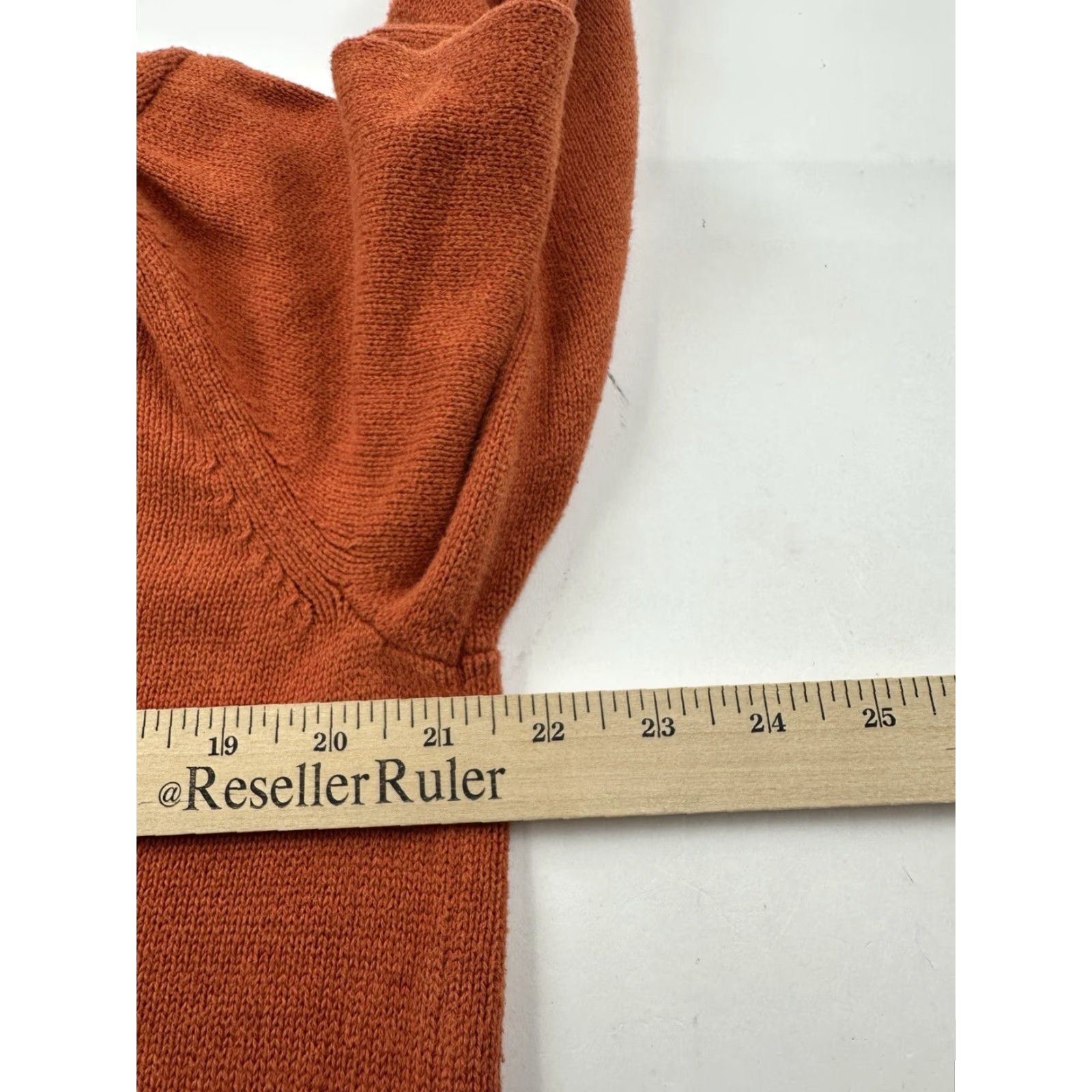 Banana Republic Banana Republic Sweater Mens Large Orange Mock Neck Knit Button Pullover Size US L / EU 52-54 / 3 - 7 Thumbnail