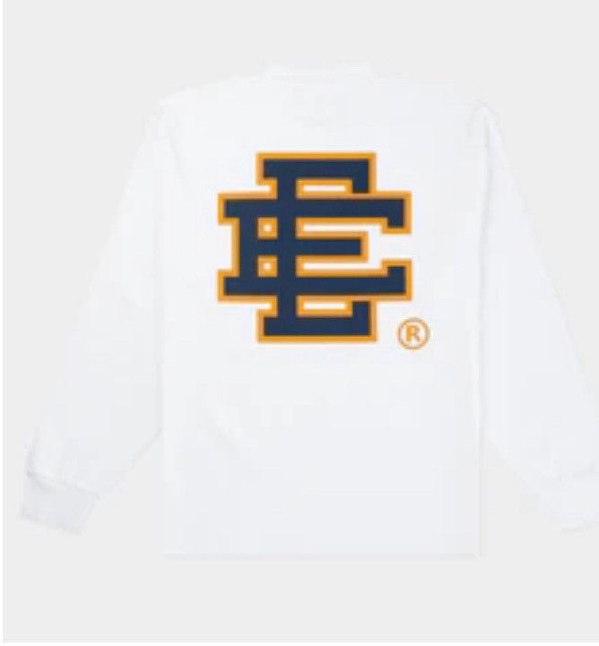 Eric Emanuel Eric Emanuel big logo long sleeve shirt navy & gold XL Size US XL / EU 56 / 4 - 2 Thumbnail