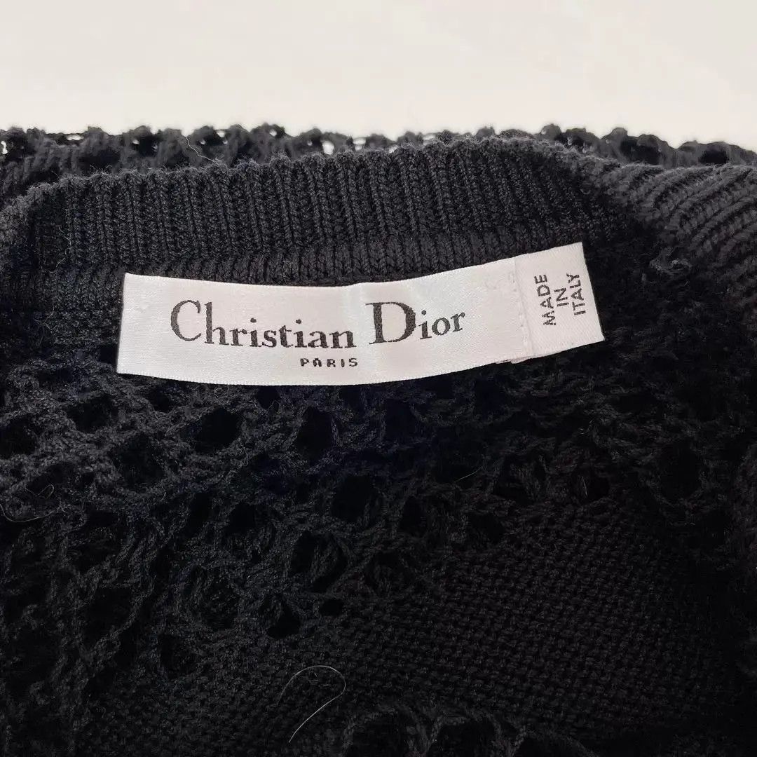 Dior DIOR Black Cutout Crewneck Knit Top F40 Size M / US 6-8 / IT 42-44 - 5 Thumbnail