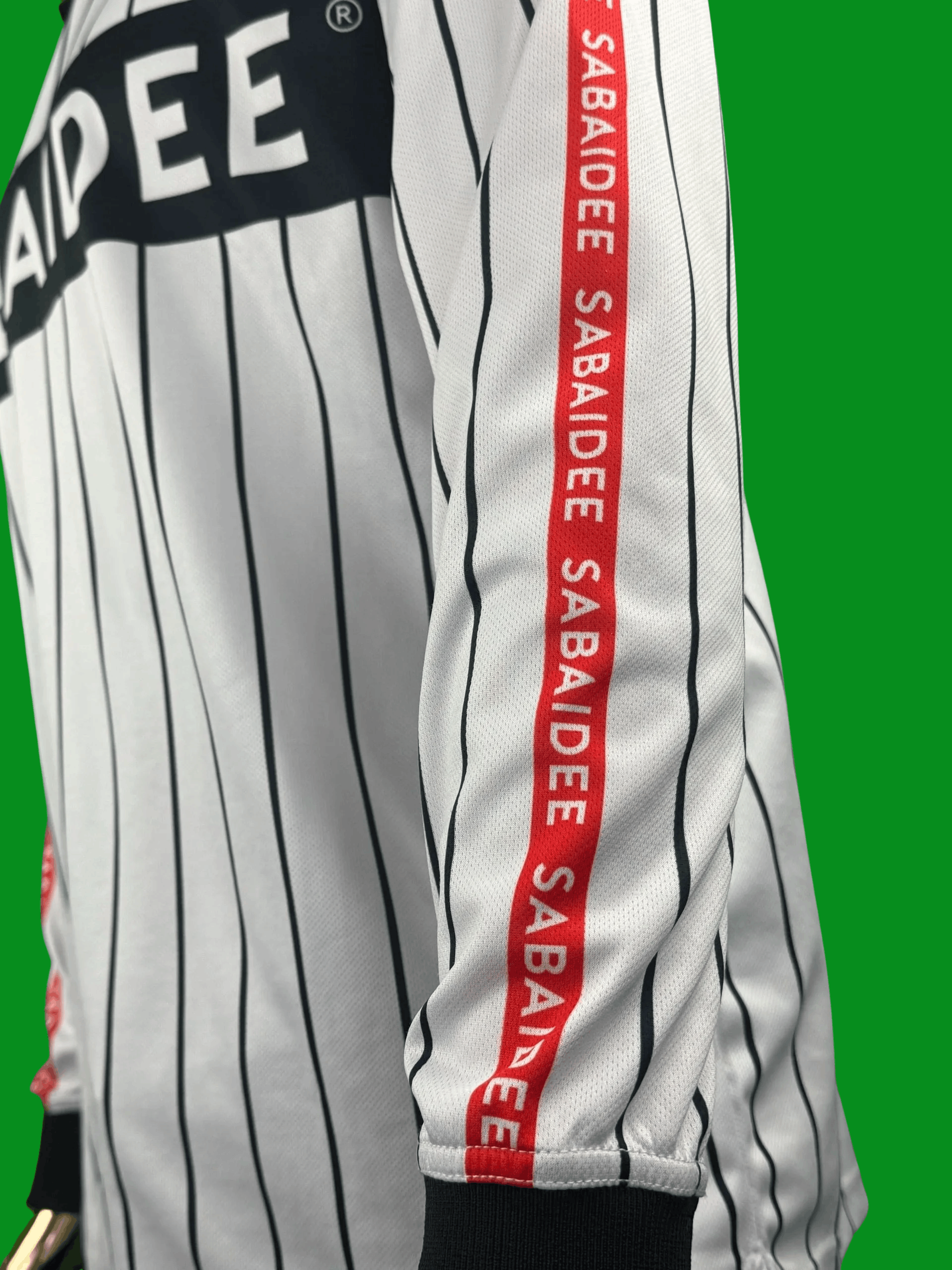 Other VTG Lads “Sabaidee” Striped Long-Sleeve Jersey Shirt #99 Size US L / EU 52-54 / 3 - 6 Thumbnail