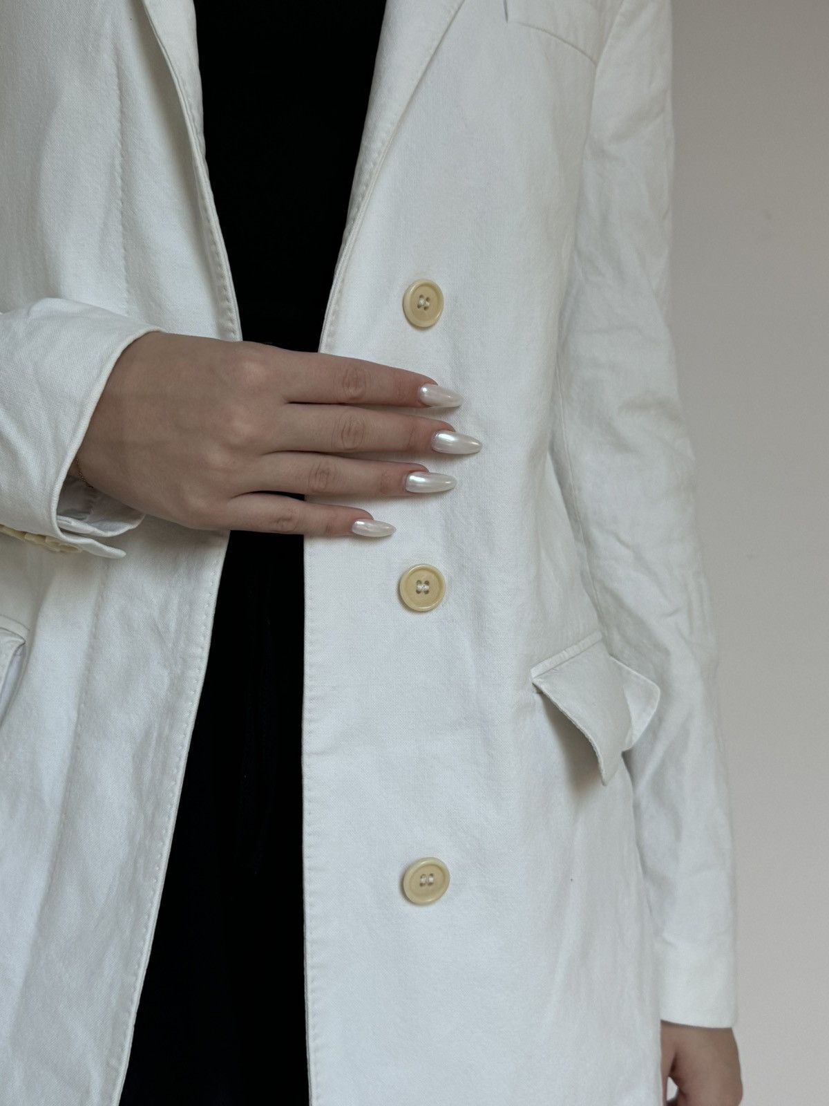 Helmut Lang Vintage 90s Helmut Lang Extended Blazer Trench Jacket Size M / US 6-8 / IT 42-44 - 2 Thumbnail