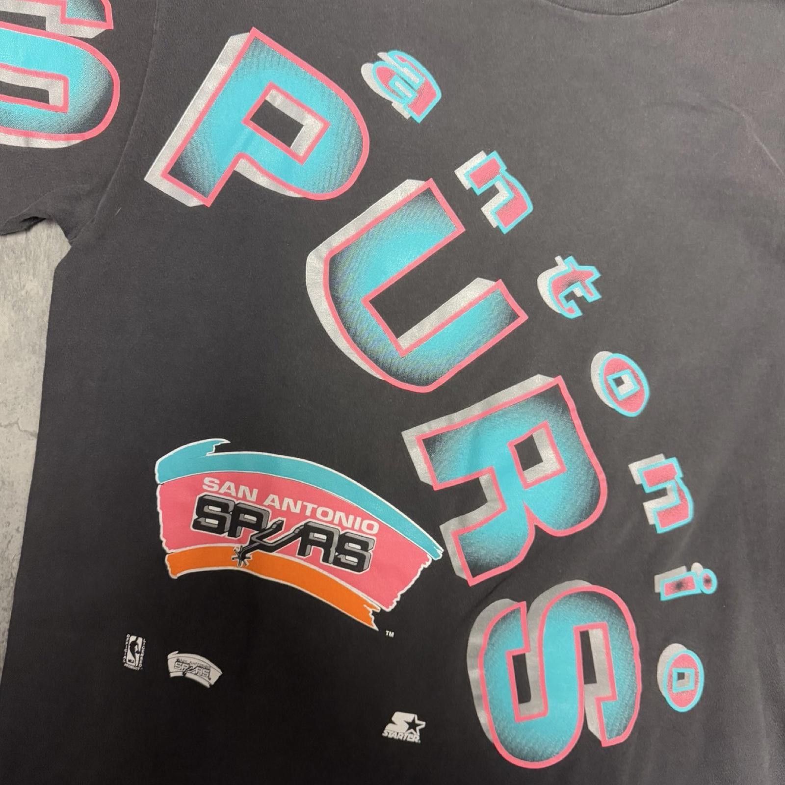 Starter 90s Spurs Tee -- XL -- Size US XL / EU 56 / 4 - 2 Thumbnail