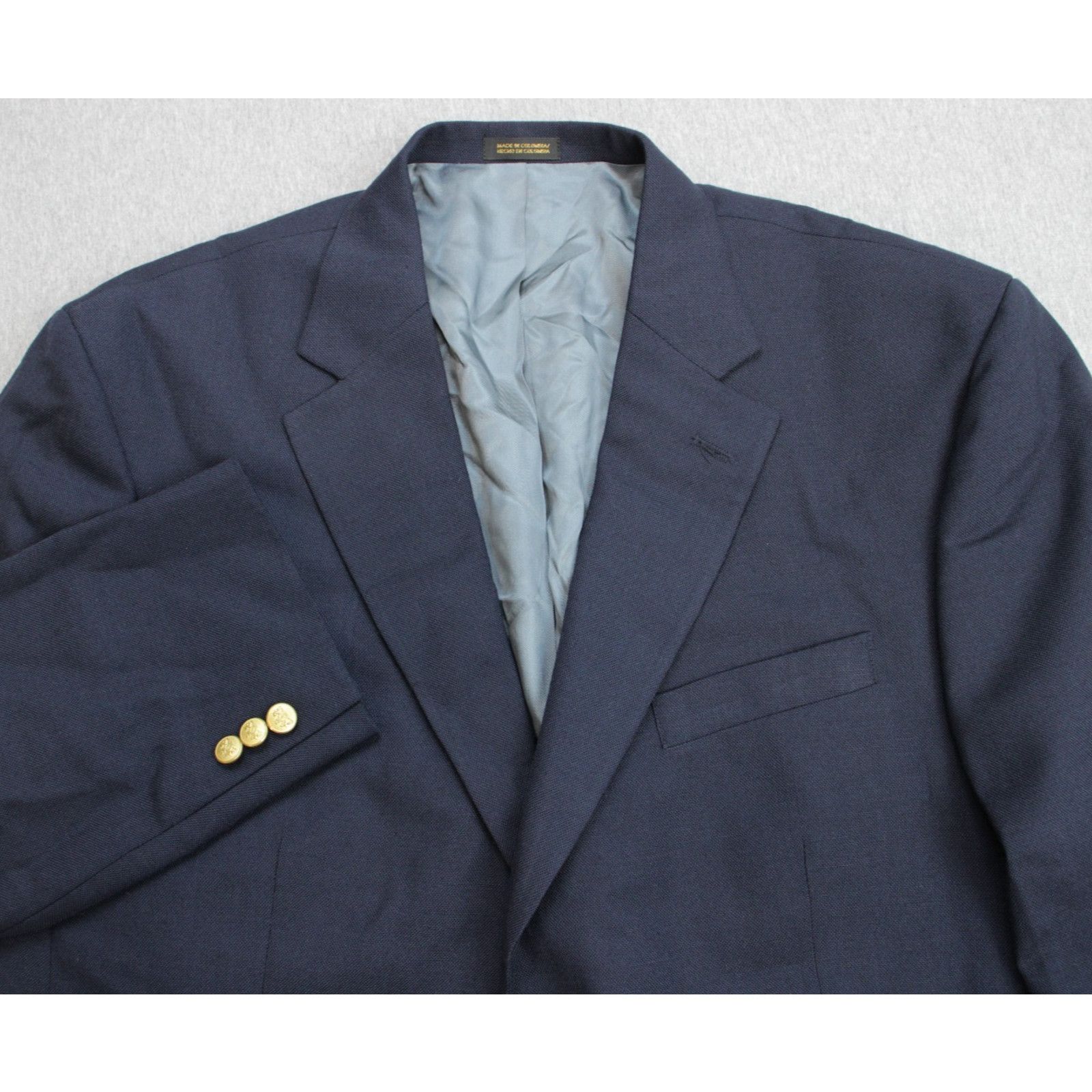 Stafford Stafford Blazer Men Size 46R Navy Blue Wool Blend Size 46R - 1 Thumbnail