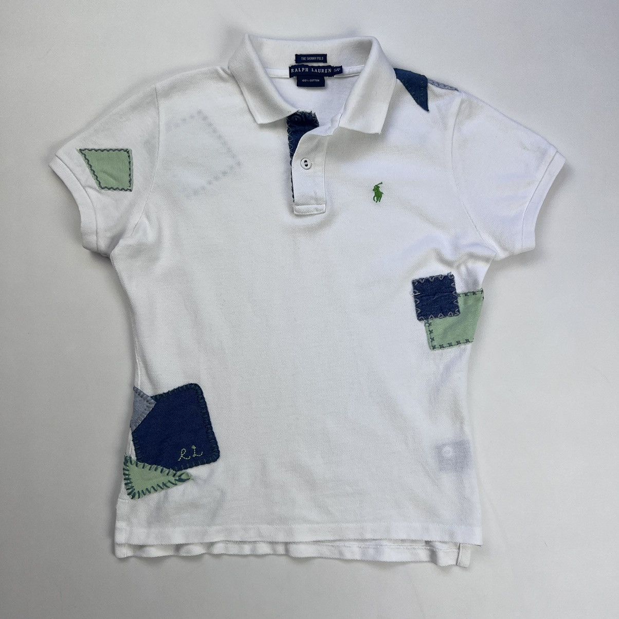 Polo Ralph Lauren × Vintage Polo Ralph Lauren patchwork polo shirt wmns Size US S / EU 44-46 / 1 - 1 Thumbnail