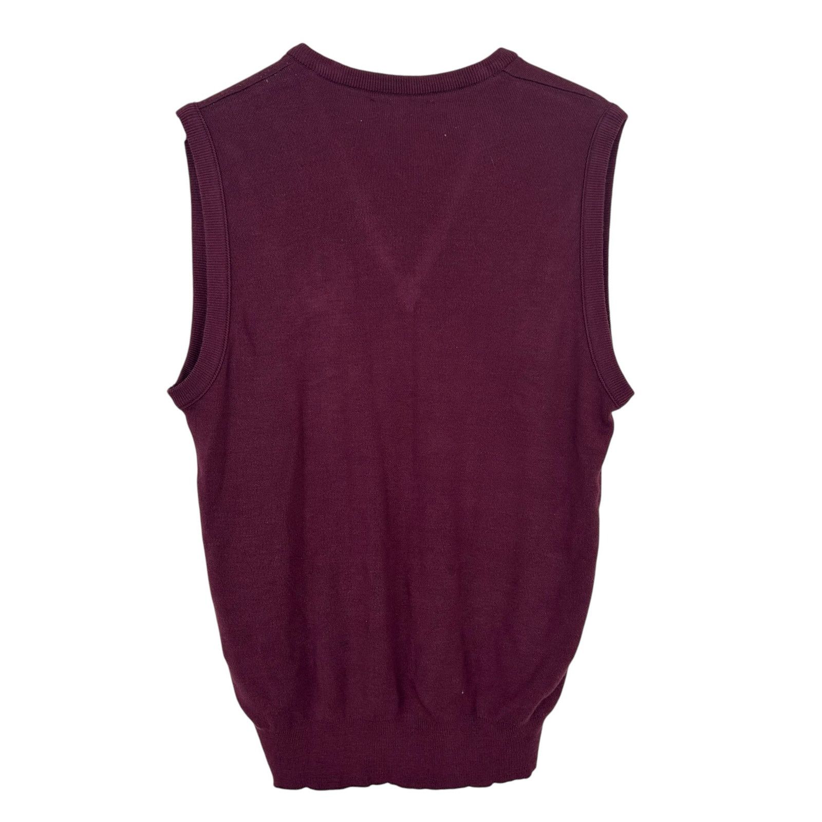 Izod Vintage Izod Maroon Sweater Vest Sz M Size M / US 6-8 / IT 42-44 - 5 Thumbnail