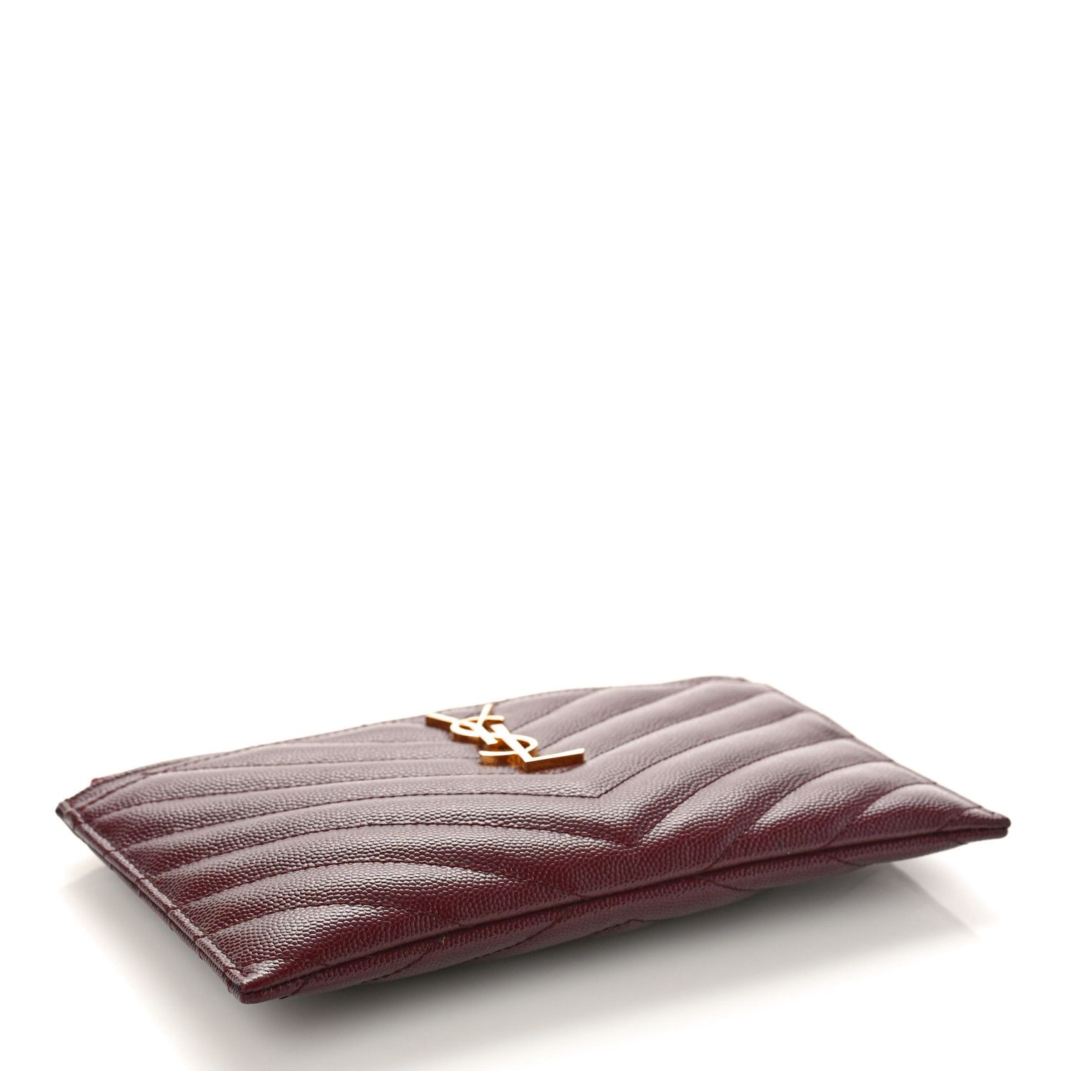 Saint Laurent Paris o1b1hav110325 Size: OS / Cassandre Matelasse Zipped Pouch Size ONE SIZE - 4 Thumbnail