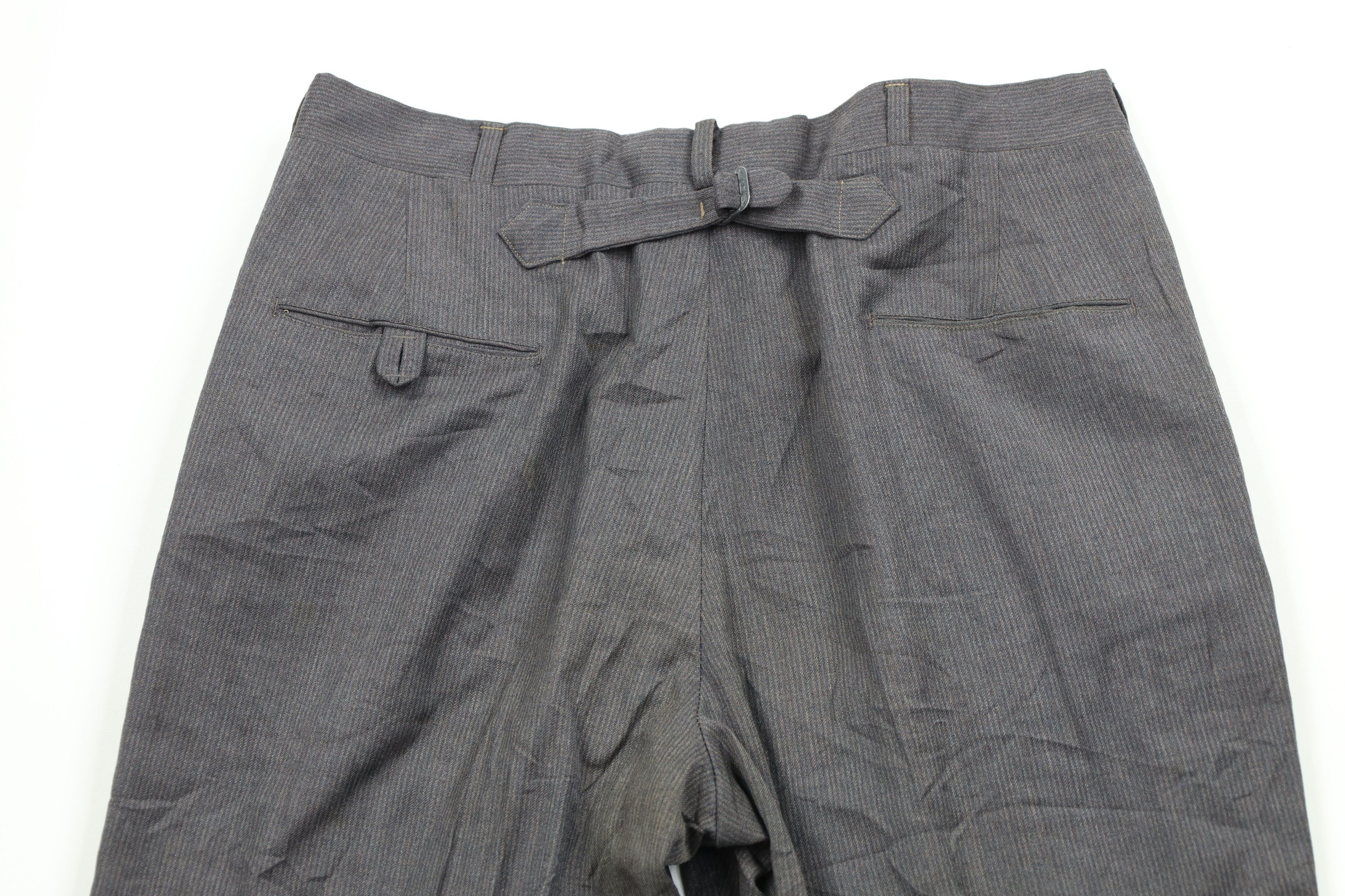 Vintage Vintage 40s 50s Rockabilly Back Striped Wool Pants USA Size US 34 / EU 50 - 13 Thumbnail