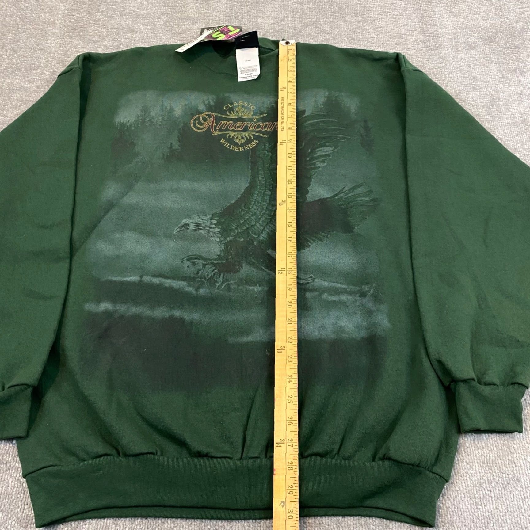 Vintage VINTAGE TSI Nature Sweatshirt Mens XL Green Eagle Wilderness Animal Crew Pullover NEW Jacket Size US XL / EU 56 / 4 - 4 Thumbnail