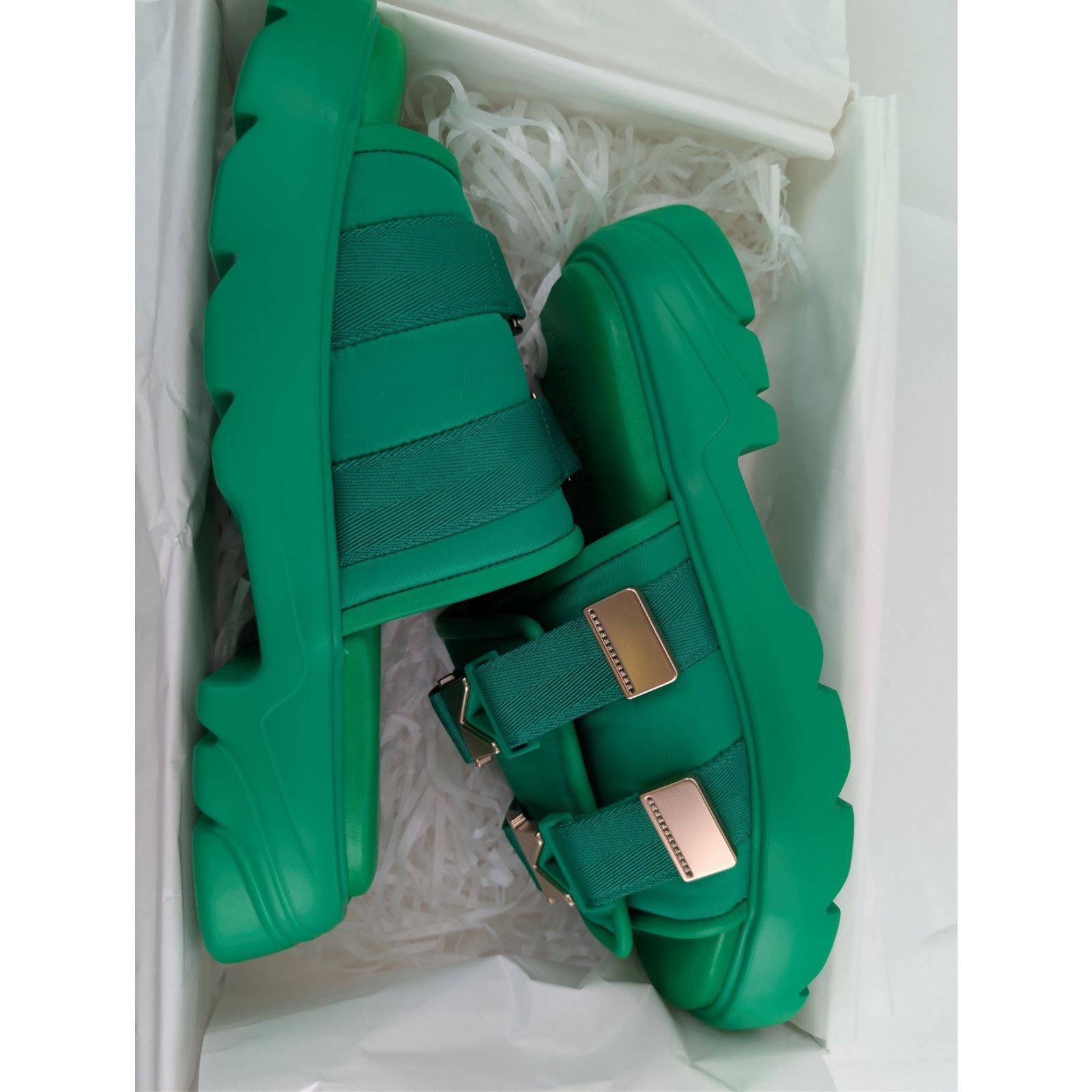 Bottega Veneta o1rshd1 Bomber Flash Sandal in Grass/Green Size US 12 / EU 45 - 20 Thumbnail