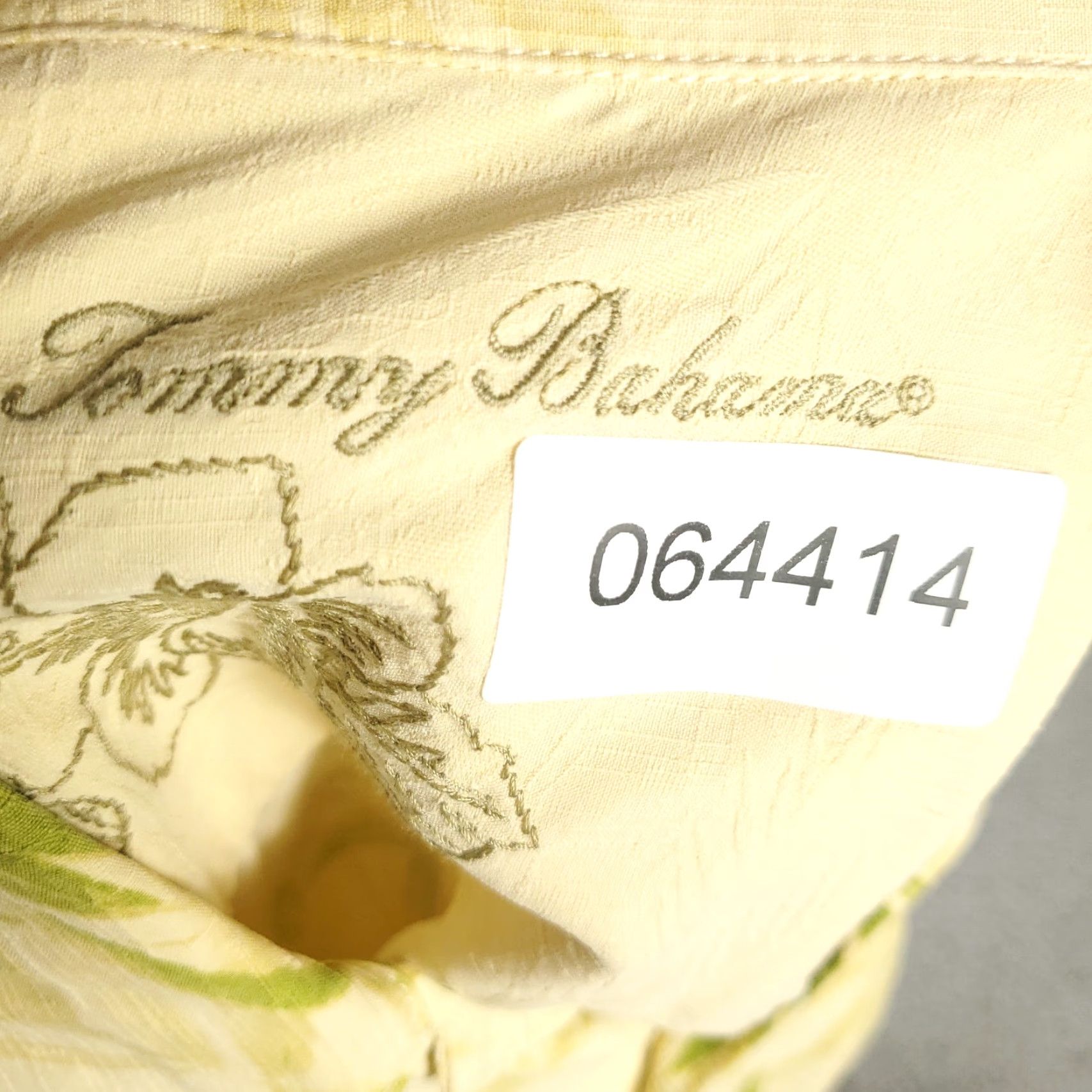 Tommy Bahama VINTAGE Tommy Bahama Shirt Mens XL Yellow Floral Silk Hawaiian Button Up Short Sleeve Size US XL / EU 56 / 4 - 8 Thumbnail