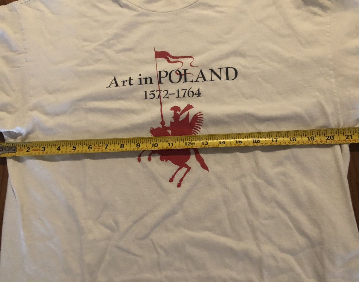 Vintage Vintage 90s “Art In Poland” T Shirt S/L Size US L / EU 52-54 / 3 - 7 Thumbnail