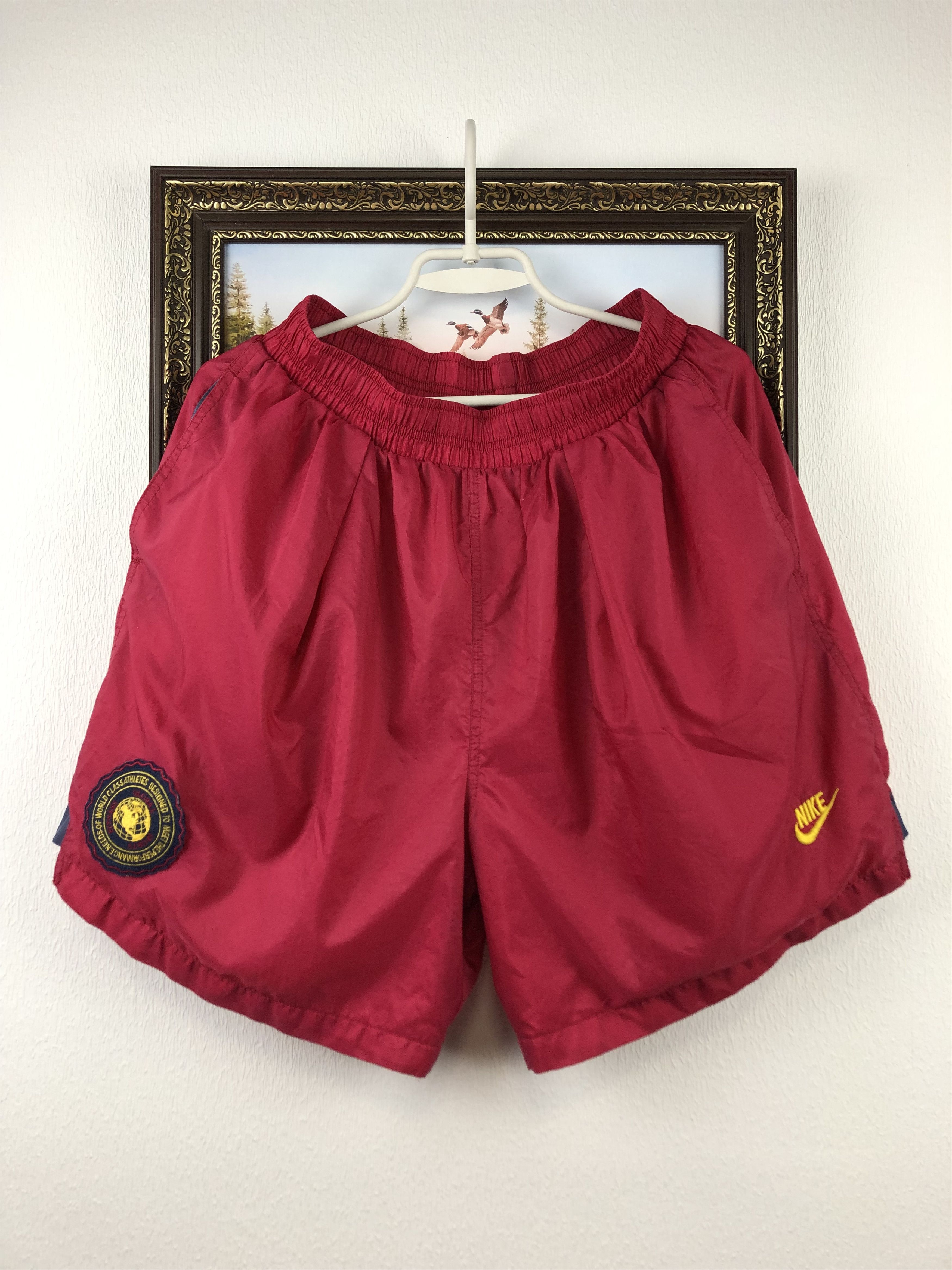 Nike Vintage 90's Nike Nylon Shorts Rare Athletic Hype Size L Size US 34 / EU 50 - 1 Thumbnail