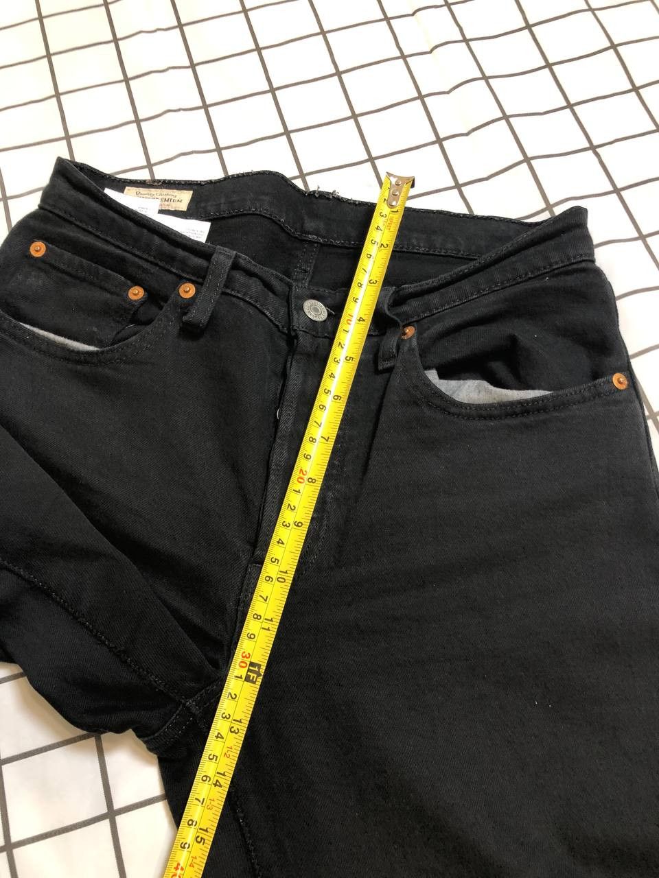 Levi's Levi Straus 501 Jeans Men Black Original Fit Pockets Size US 26 / EU 42 - 7 Thumbnail