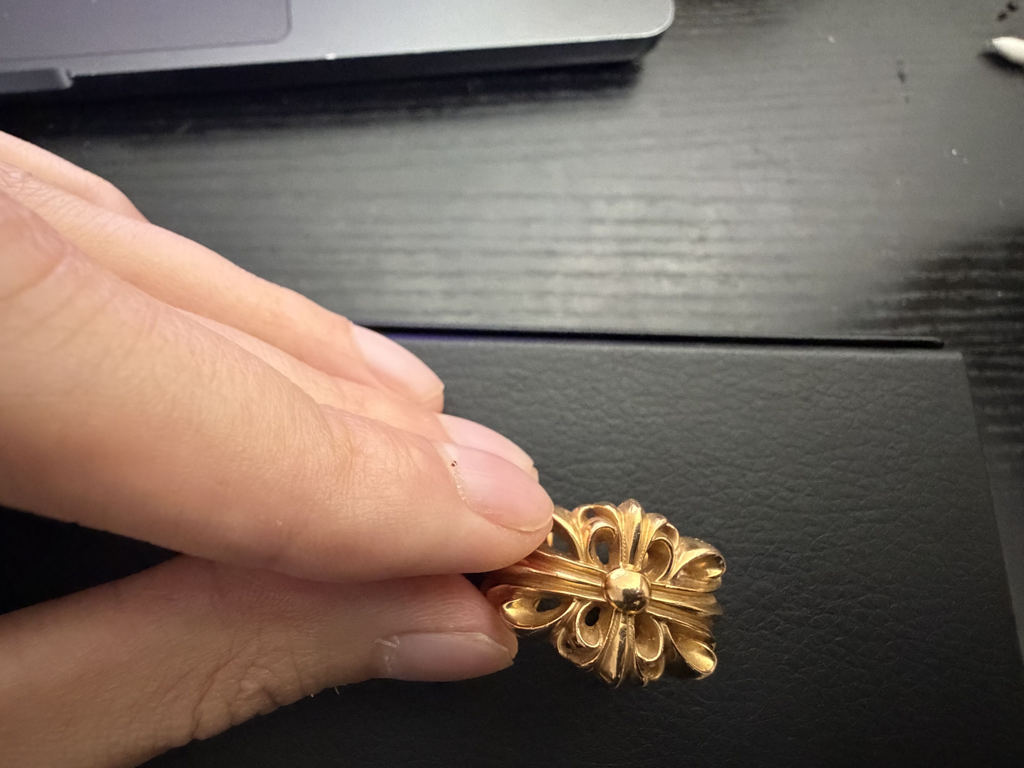 Chrome Hearts Chrome Hearts DBL Floral Cross Ring Size 8 Size ONE SIZE - 2 Thumbnail