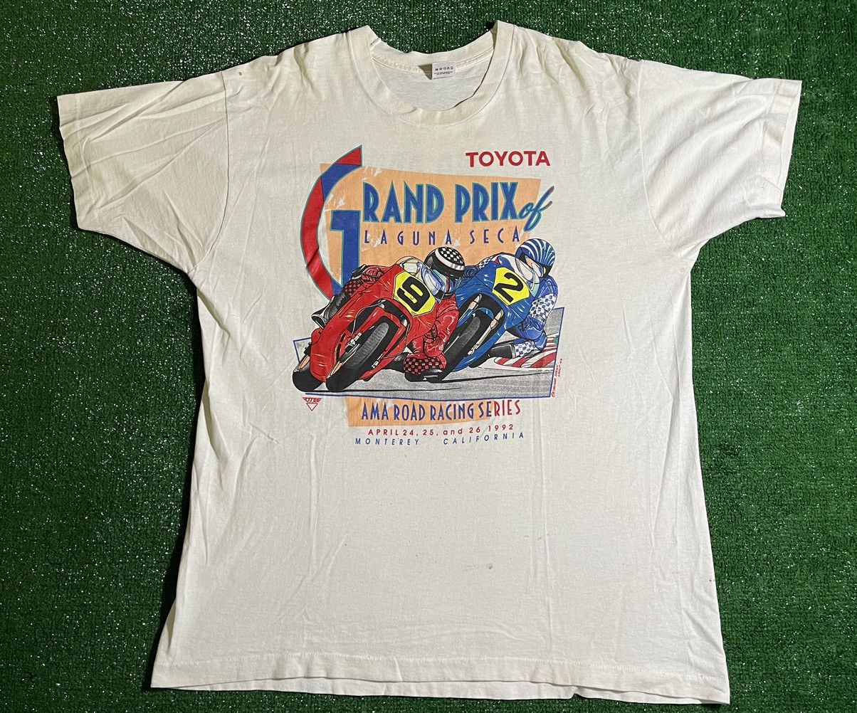 image of Fruit Of The Loom Toyota ‘Grand Prix’ Monterey California T-Shirt in White, Men's (Size 2XL)