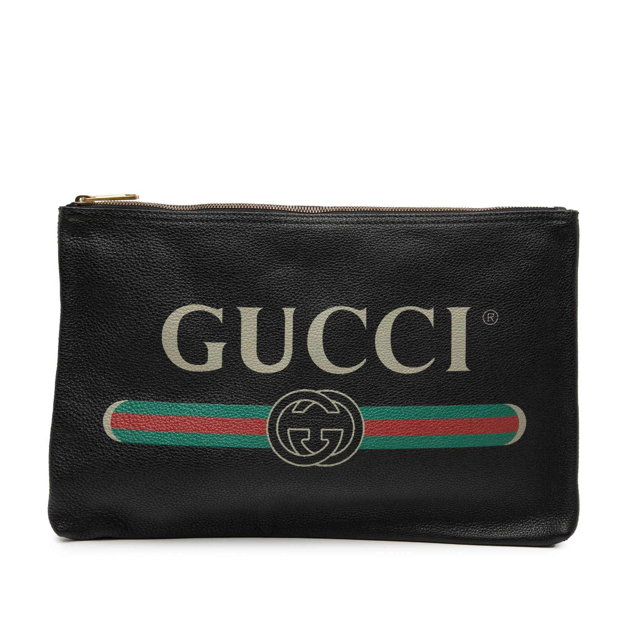 Gucci Leather Logo Clutch Size ONE SIZE - 1 Thumbnail