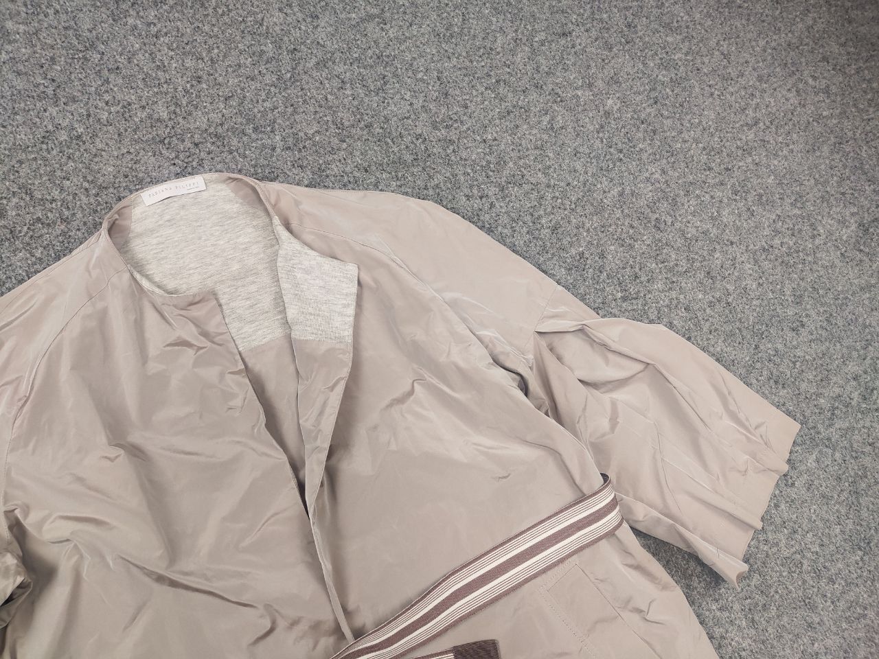 Fabiana Filippi Fabiana Filippi Italy wrap-around coat wide sleeves Jacket Size L / US 10 / IT 46 - 4 Thumbnail
