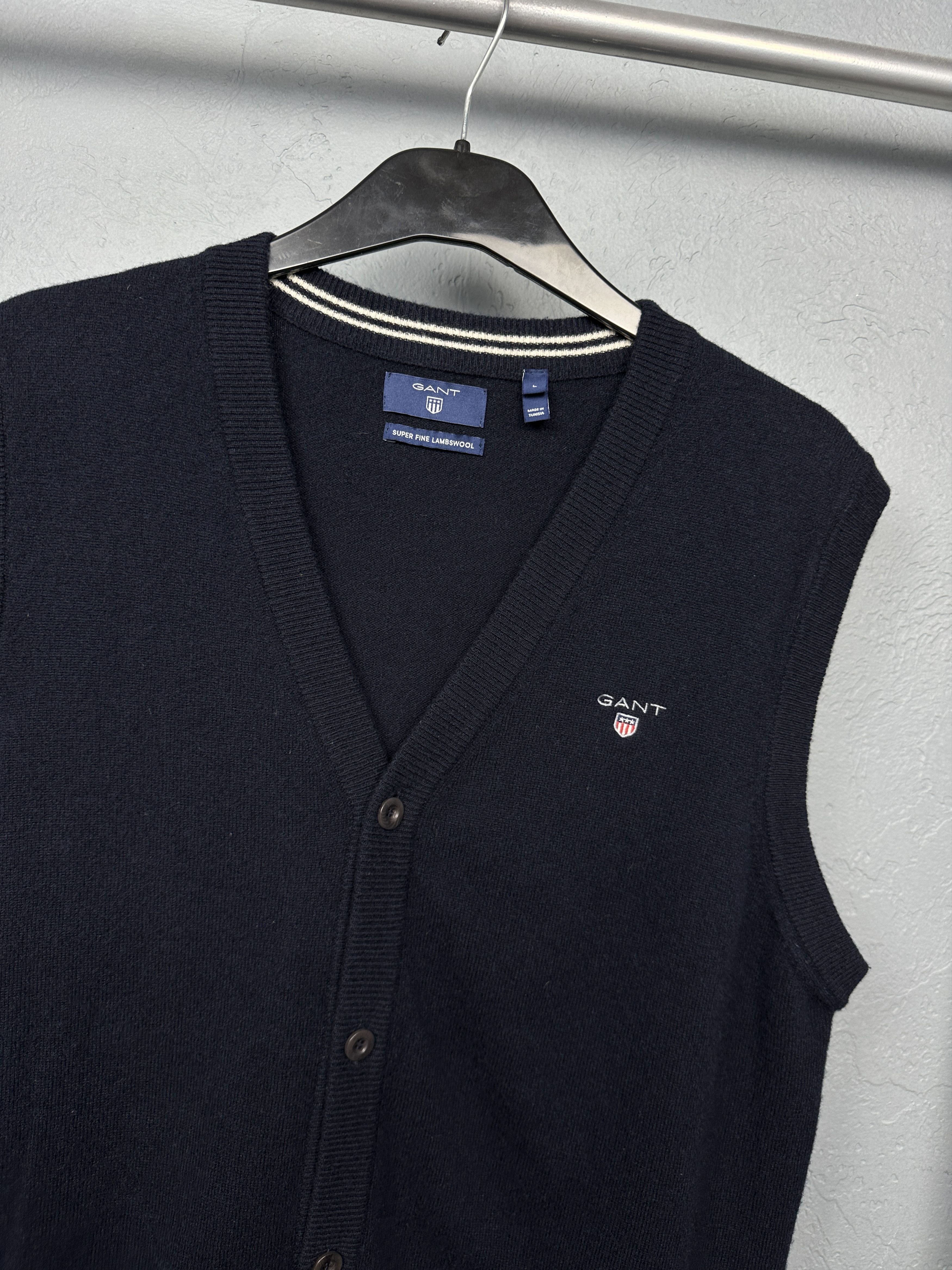 Gant Gant Vintage Mens Wool Knit Vest Sweater Size US L / EU 52-54 / 3 - 2 Thumbnail