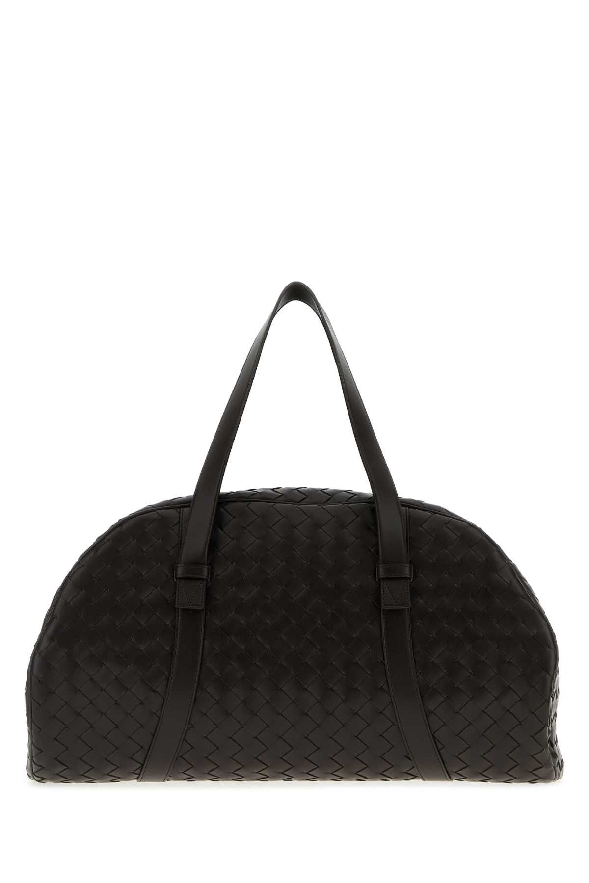 Bottega Veneta Dark Brown Leather Travel Bag Size ONE SIZE - 1 Thumbnail