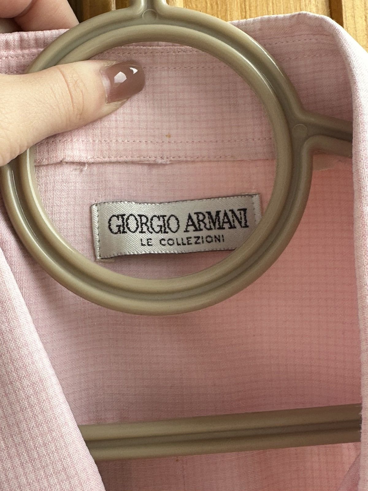 Giorgio Armani Luxury Giorgio Armani Le Collezioni Shirt Men's Size XLPink Size US XL / EU 56 / 4 - 4 Thumbnail
