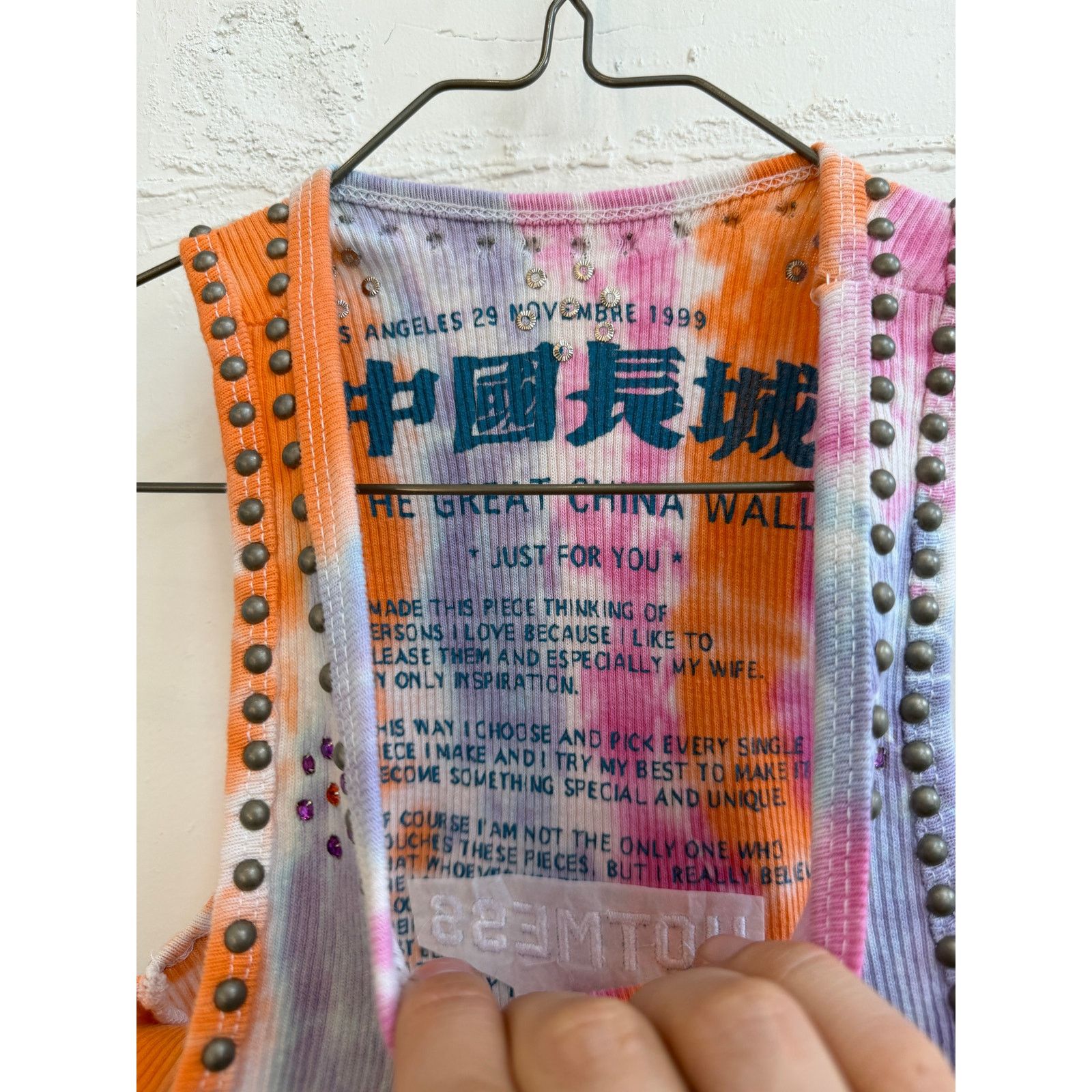 The Great China Wall Great China Wall x Hot Mess Tie Dye Studded Tank Top Size M / US 6-8 / IT 42-44 - 3 Thumbnail