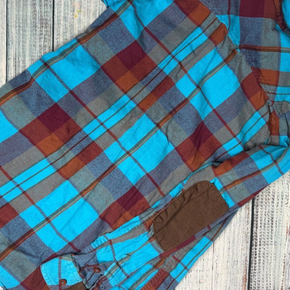 KAVU KAVU Plaid Flannel Shirt Blue Button Front Outdoor Hiking Sm Size S / US 4 / IT 40 - 6 Thumbnail