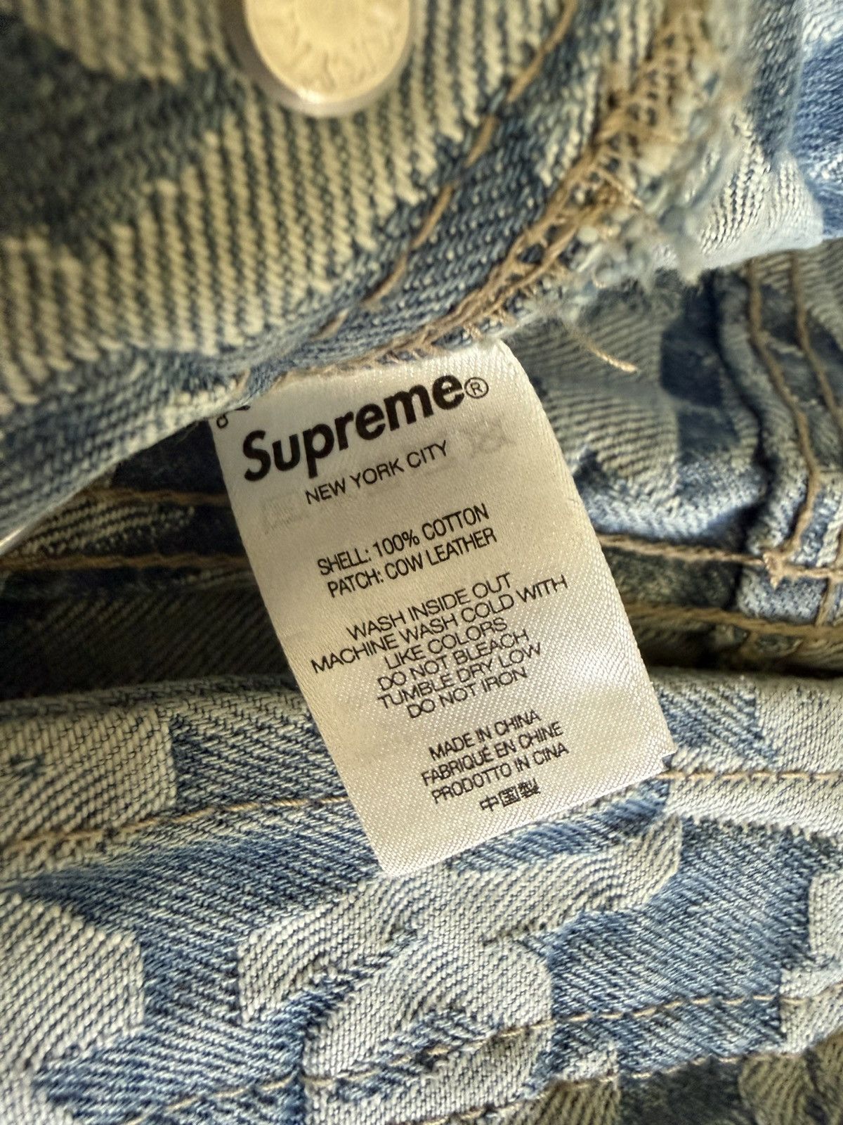 Supreme Supreme Fat Tip Jacquard Regular Jean Size US 32 / EU 48 - 5 Thumbnail