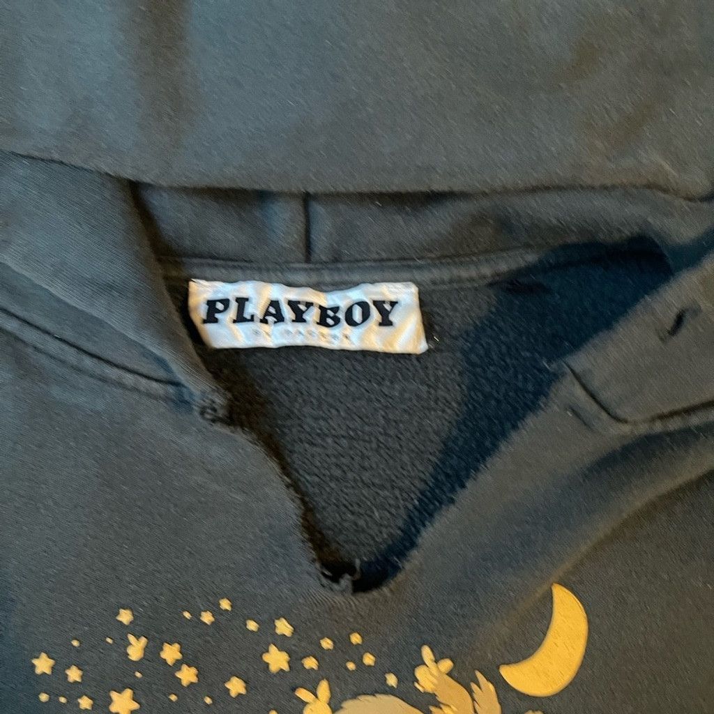 Playboy Playboy Love Forest Green Hoodie size XL(measurements shown) Size US L / EU 52-54 / 3 - 4 Thumbnail