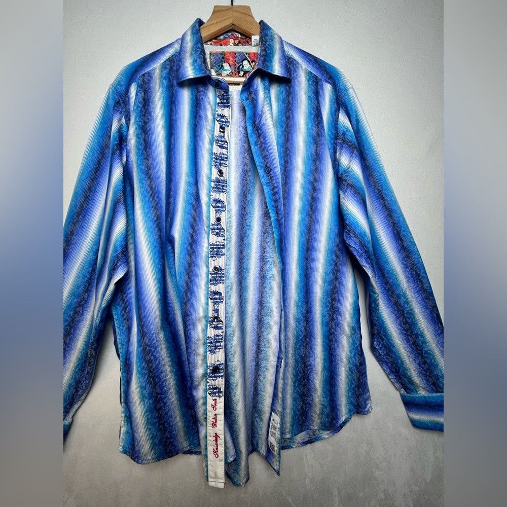 Robert Graham Robert Graham Men’s Classic Fit Endless Lagoon Samurai Spir Size US XL / EU 56 / 4 - 3 Thumbnail