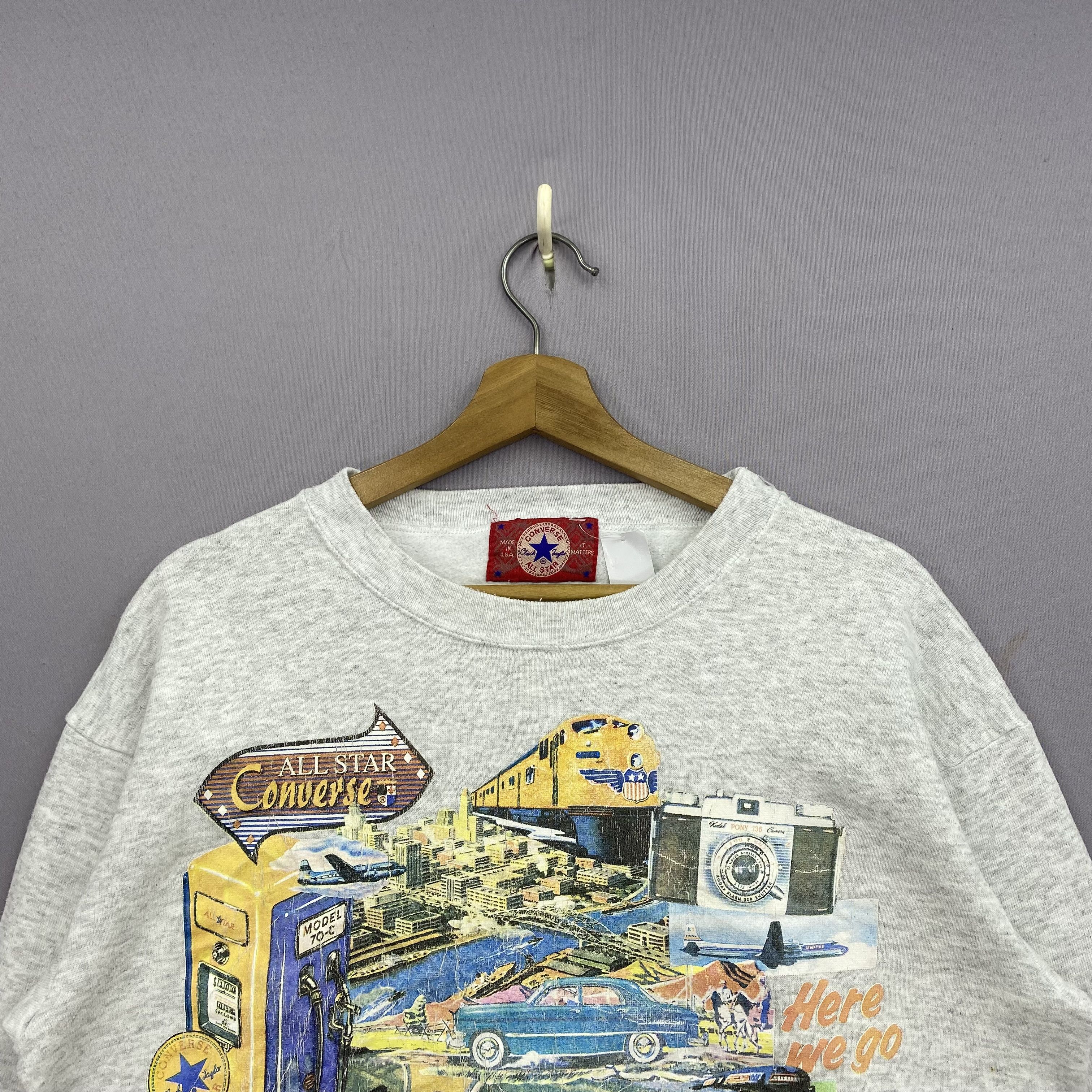 Converse Vintage Converse Sweater 90s Logo Spell Out Style Sweatshirt Size US M / EU 48-50 / 2 - 4 Thumbnail