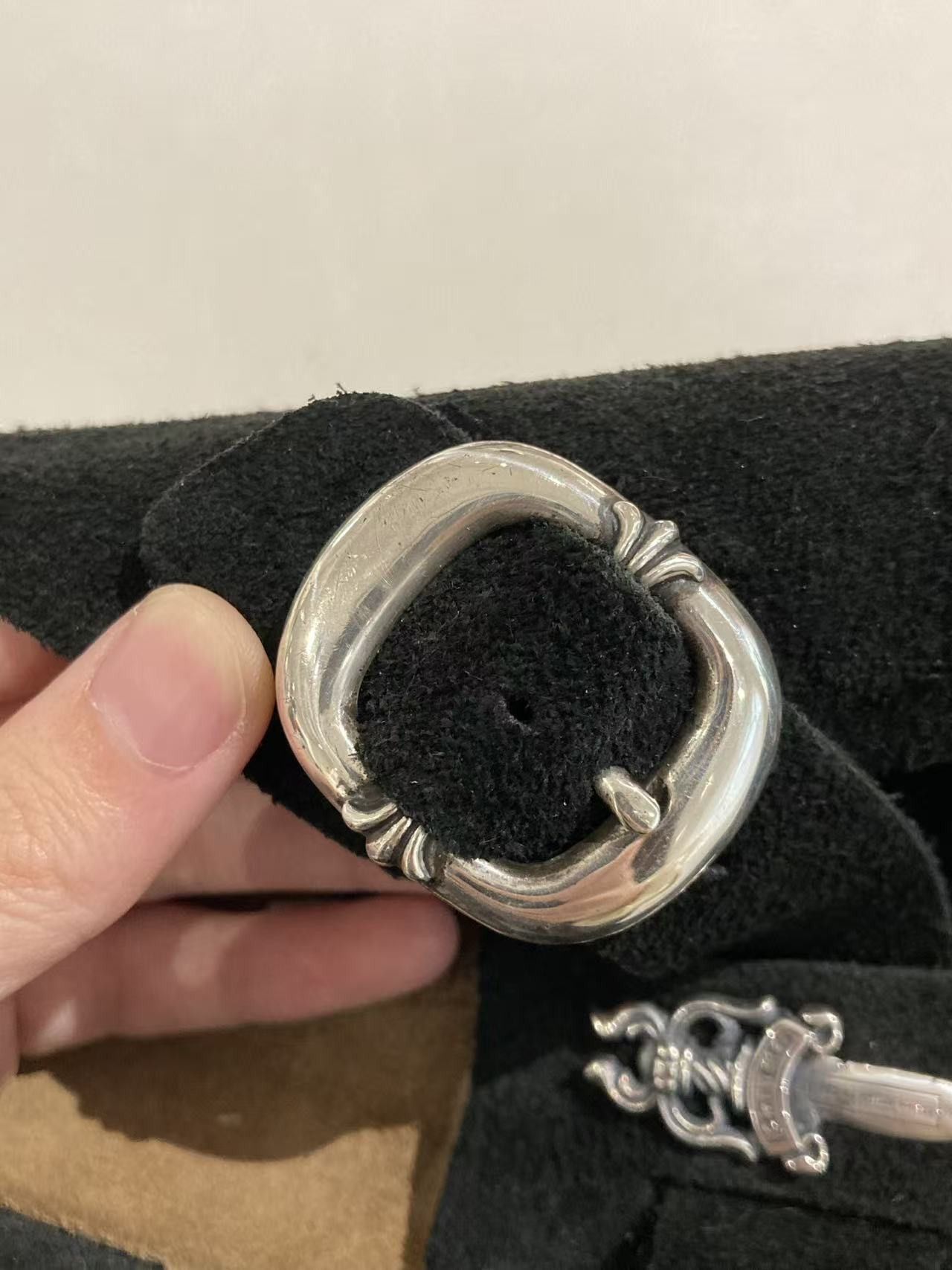 Chrome Hearts Chrome Hearts Birkenstock Silver Dagger Buckle Suede Sandals Size US 10 / EU 43 - 10 Thumbnail