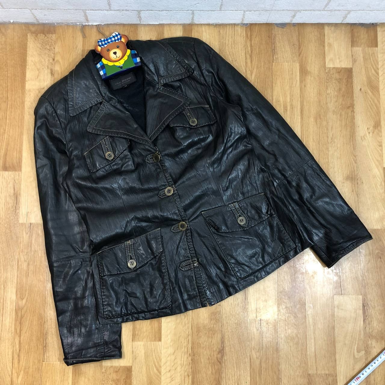 image of Avant Garde x Redskins Vintage Redskins Leather Jacket Aviator Y2K Avirex Style, Men's (Size Medium