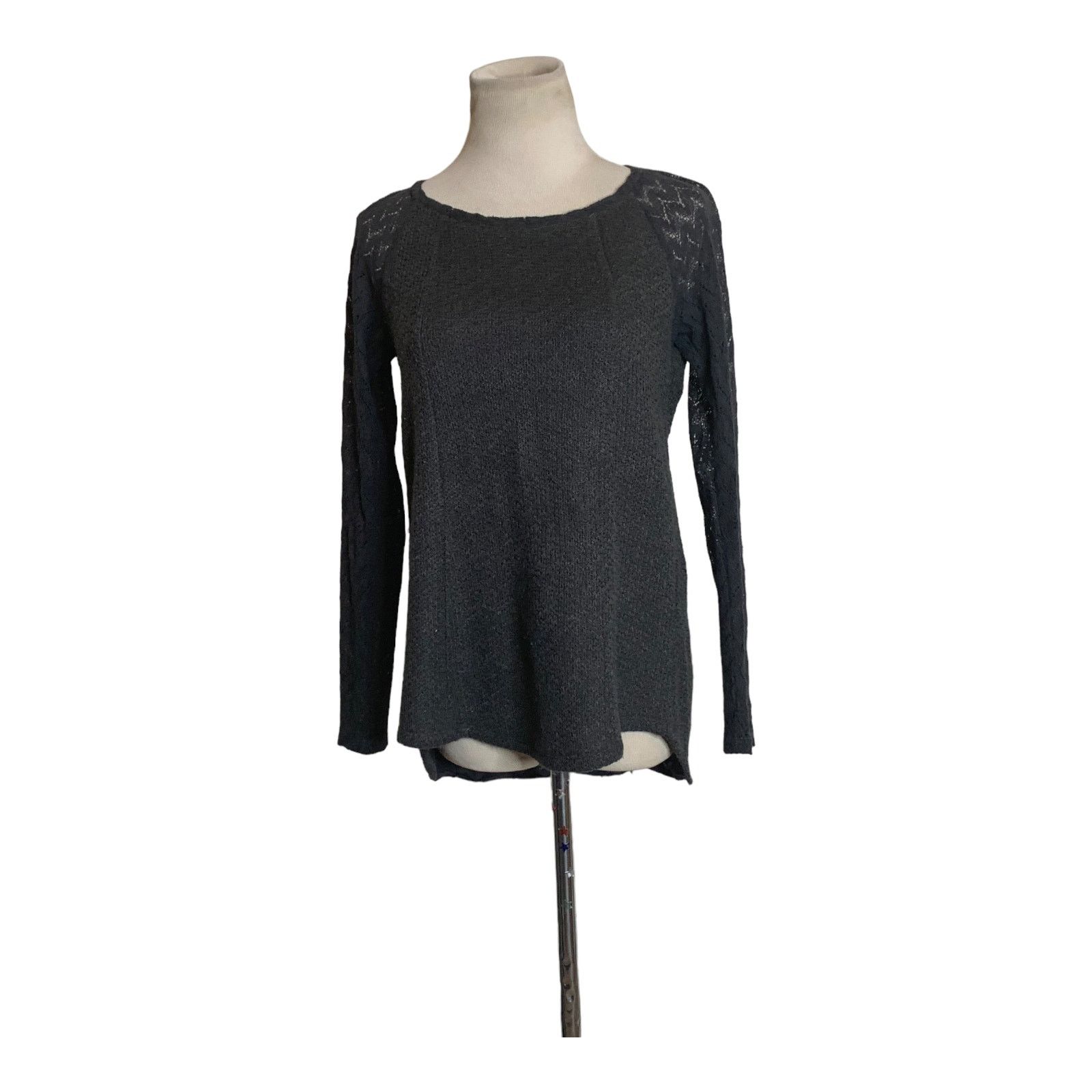 Anthropologie One September gray long sleeves sweater top size XS Size XS / US 0-2 / IT 36-38 - 10 Thumbnail