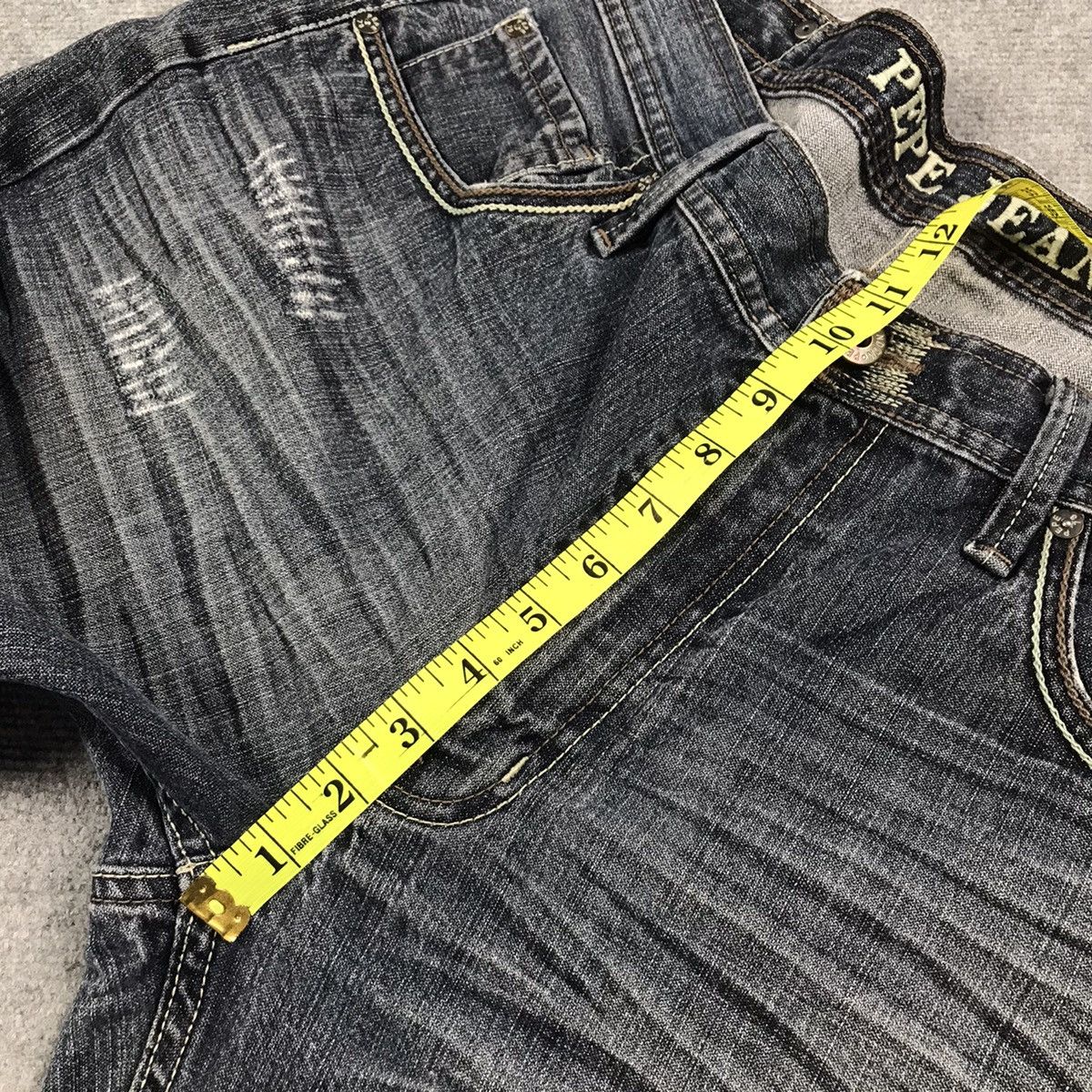 Japanese Brand RIPPED DISTRESSED PEPE JEANS BAGGY PANTS Size US 38 / EU 54 - 15 Thumbnail