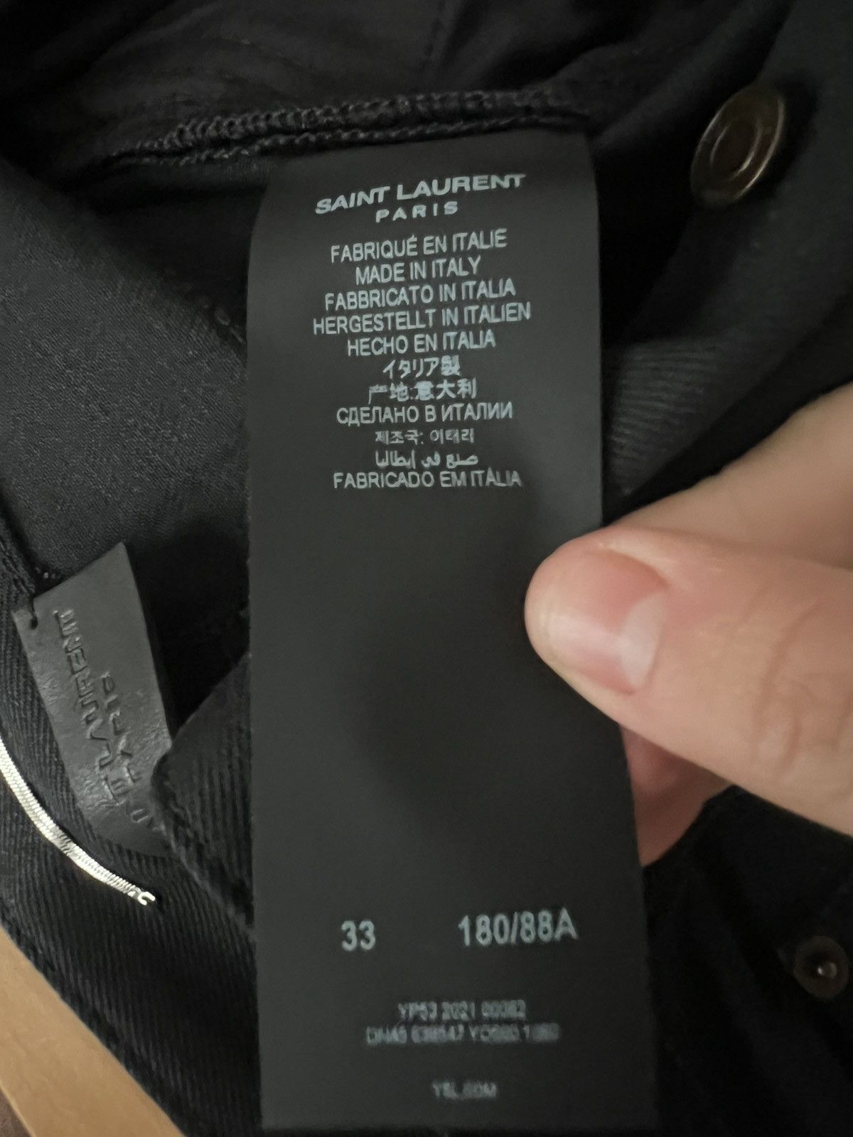 Saint Laurent Paris Saint Laurent Paris black short denim Size US 33 - 6 Thumbnail