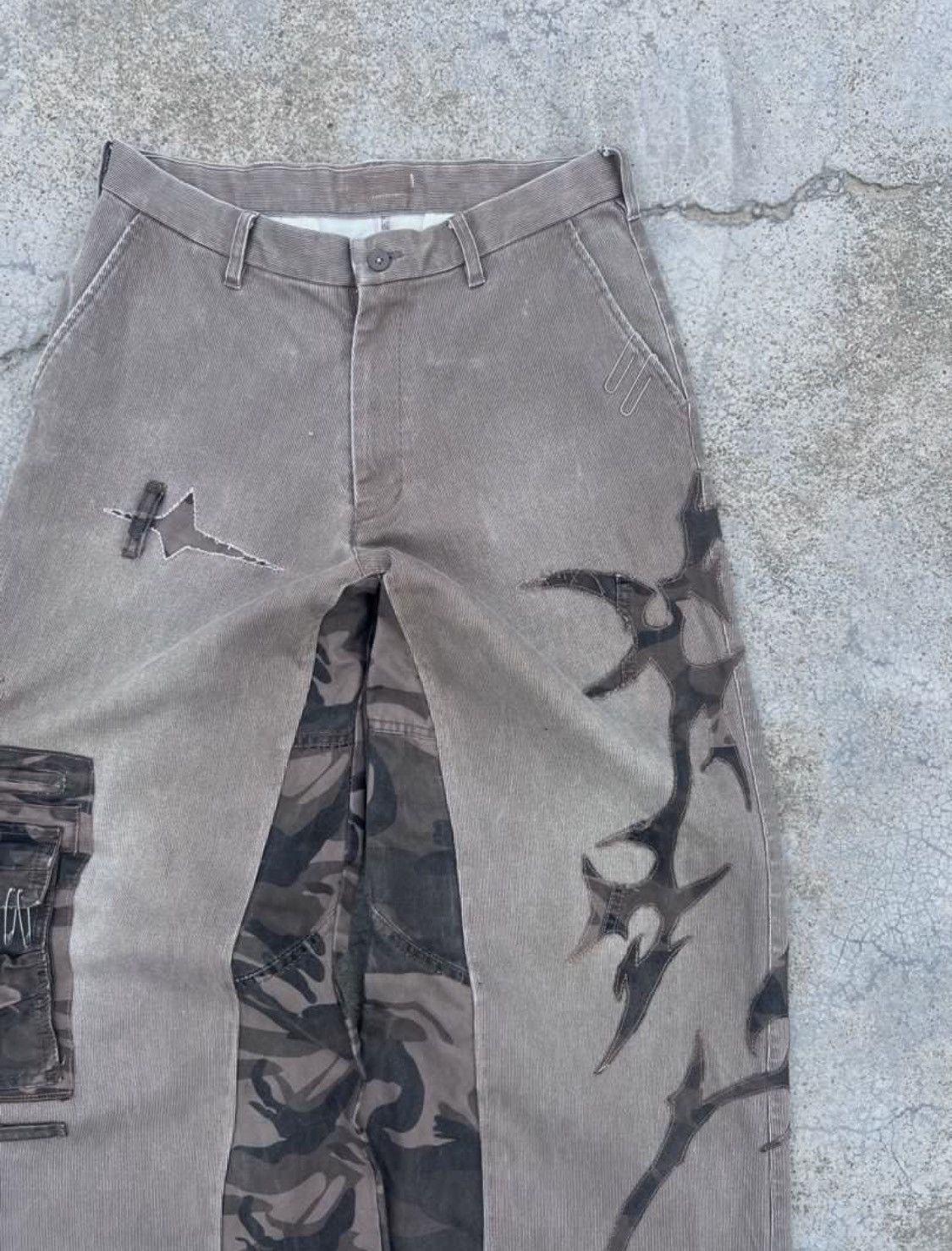 Japanese Brand Fulgurite coduroy rework Wide leg Baggy Size US 32 / EU 48 - 5 Thumbnail