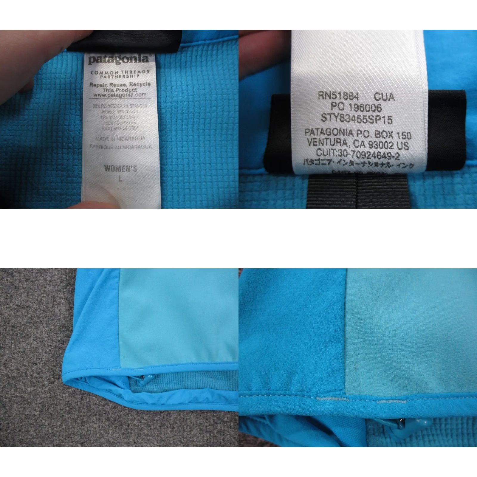 Patagonia Patagonia Jacket Womens L Blue Adze Hybrid Softshell Windbreaker Casual Outdoors 83455 Size L / US 10 / IT 46 - 8 Thumbnail