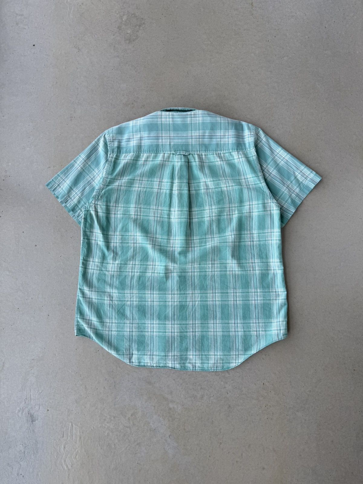 Christian Dior Monsieur Vintage Christian Dior Mint Green Plaid Button Up Shirt Size US L / EU 52-54 / 3 - 2 Thumbnail