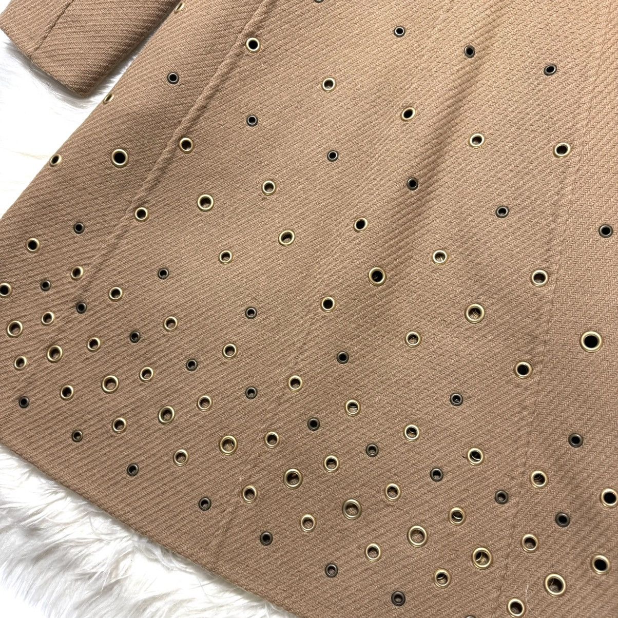 Prada e Prada Runway Coat with Eyelet Studs and Ribbon, Size 38 Size XS / US 0-2 / IT 36-38 - 13 Thumbnail