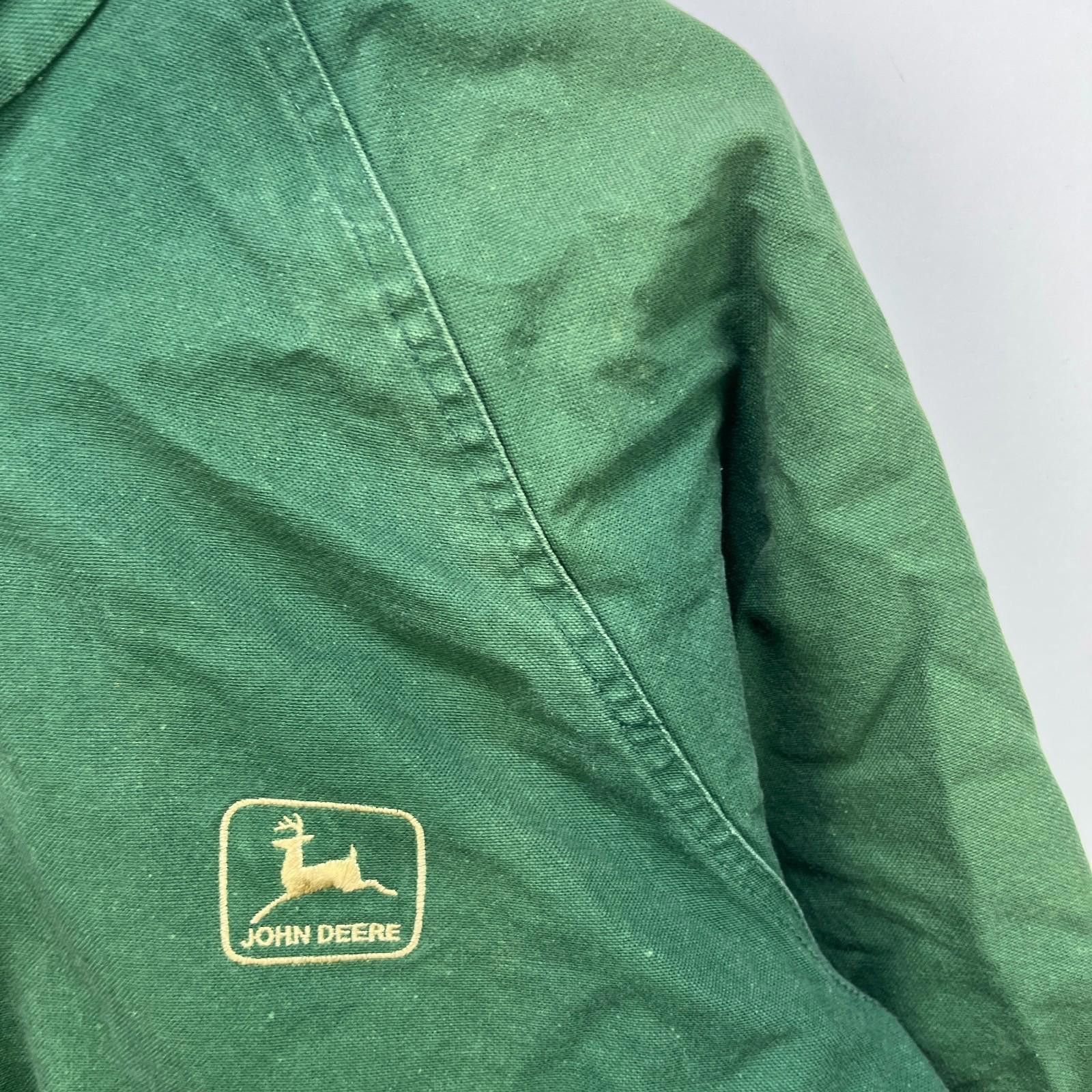 John Deere Vintage 90s John Deere Faded Hooded Zip-Up Jacket Large Size US L / EU 52-54 / 3 - 3 Thumbnail