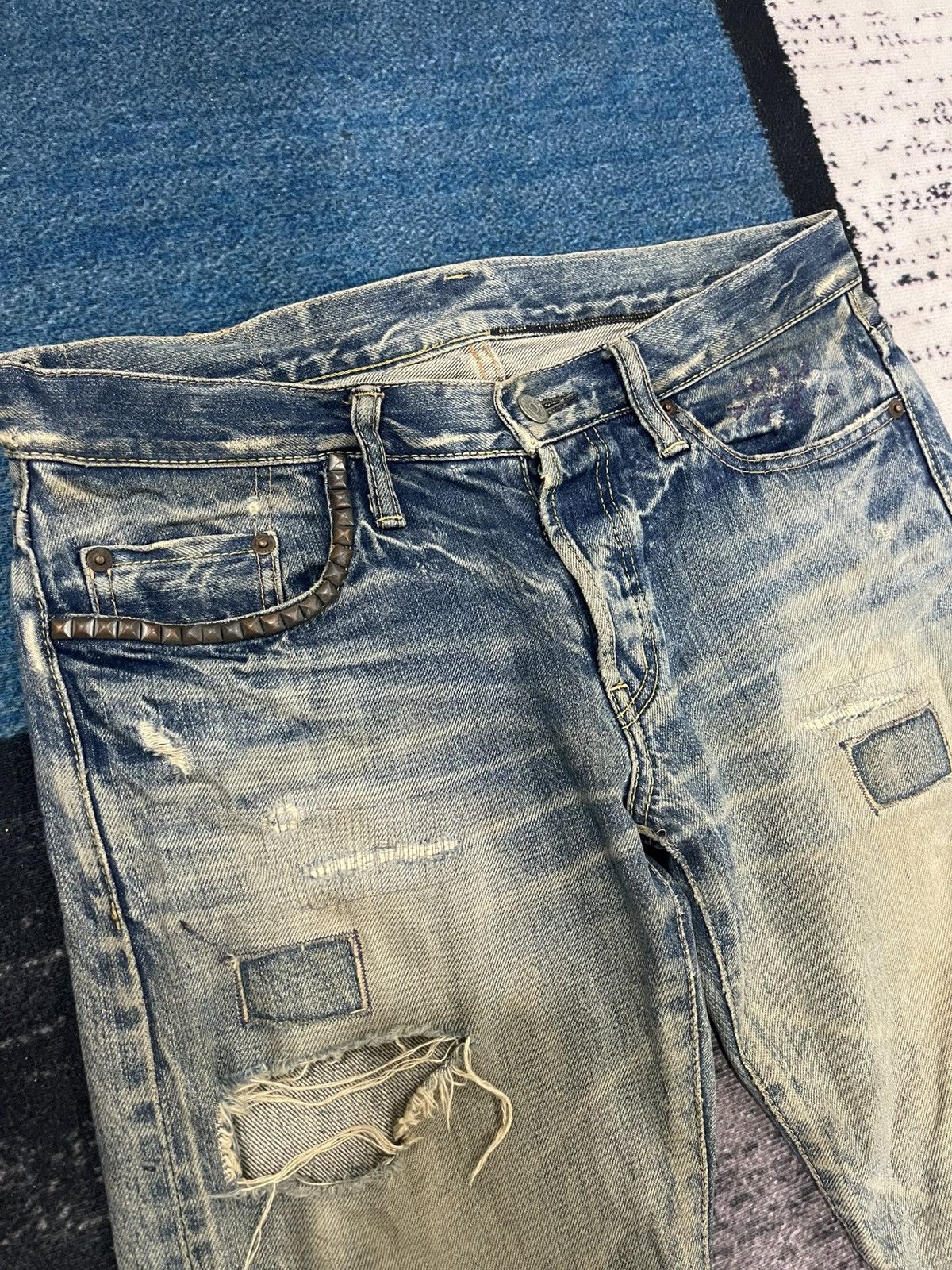 Hysteric Glamour Vintage Hysteric Glamour Distressed Denim Jeans Size US 32 / EU 48 - 8 Thumbnail