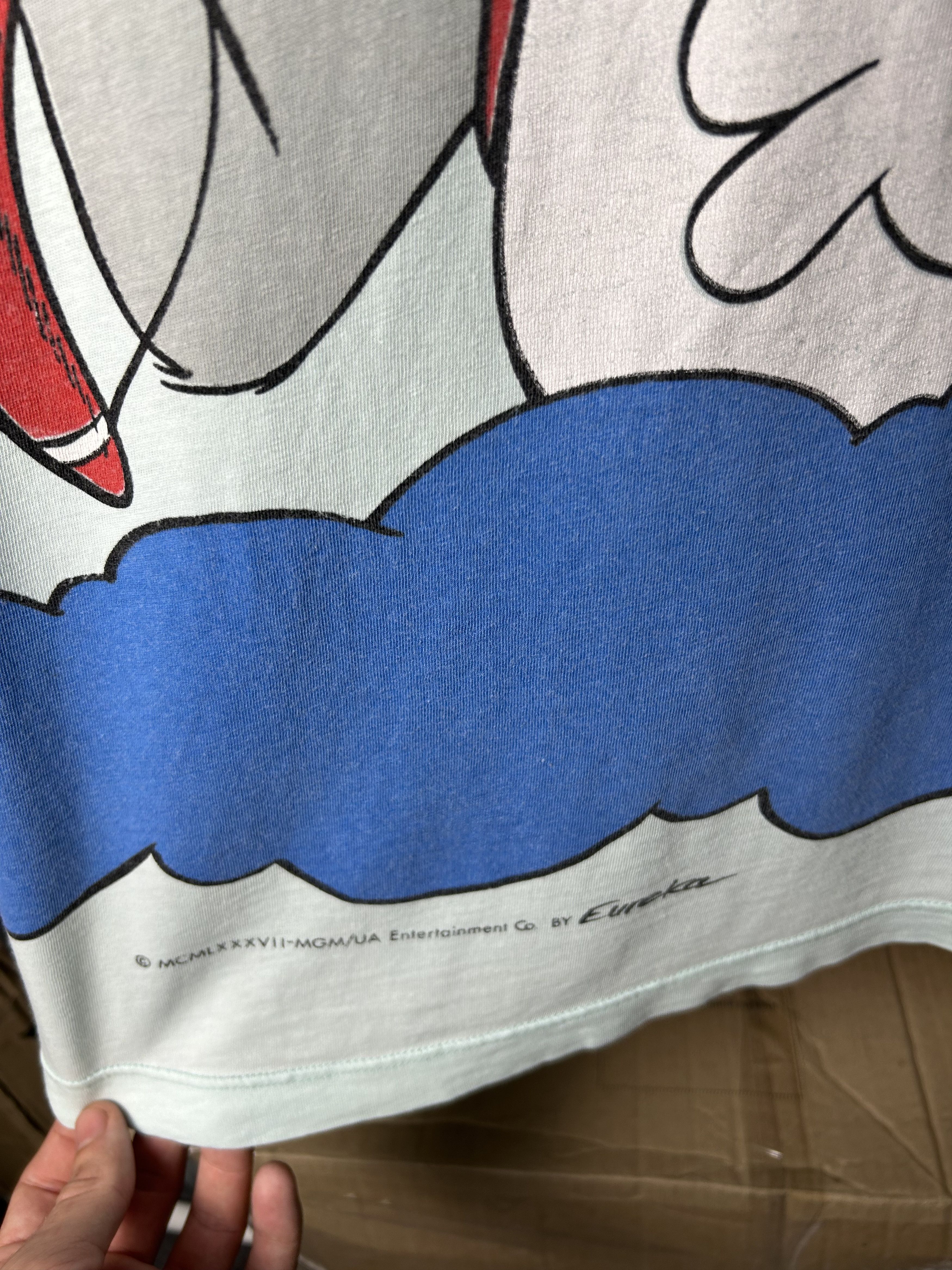 Cartoon Network Vintage 1987 Tom and Jerry Eureka Cartoon Movie T-shirt Size US XXL / EU 58 / 5 - 6 Thumbnail